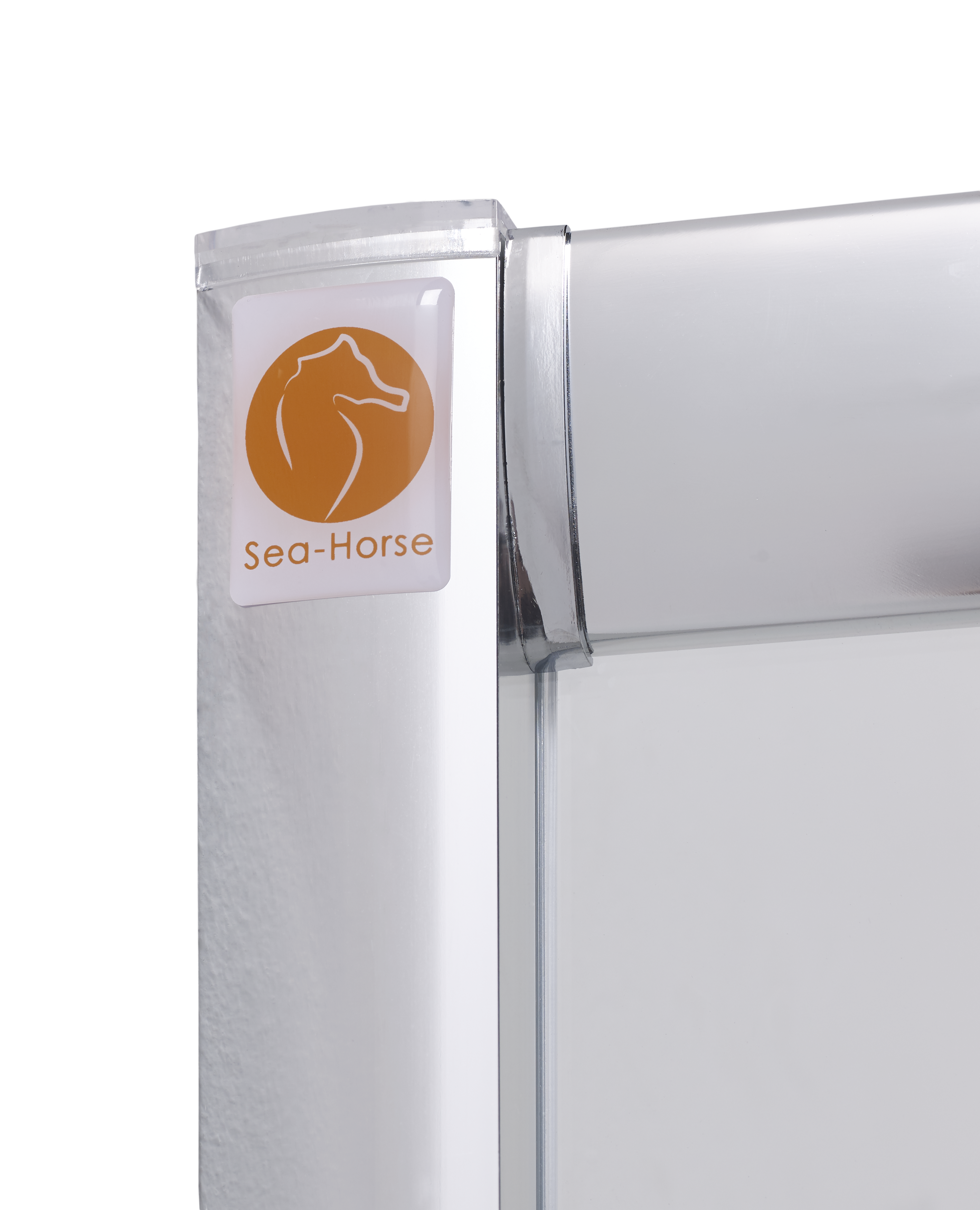 Kabina prysznicowa uchylna 1/4 koła 90x90x190 cm profile chrom Stylio Sea-Horse - 3