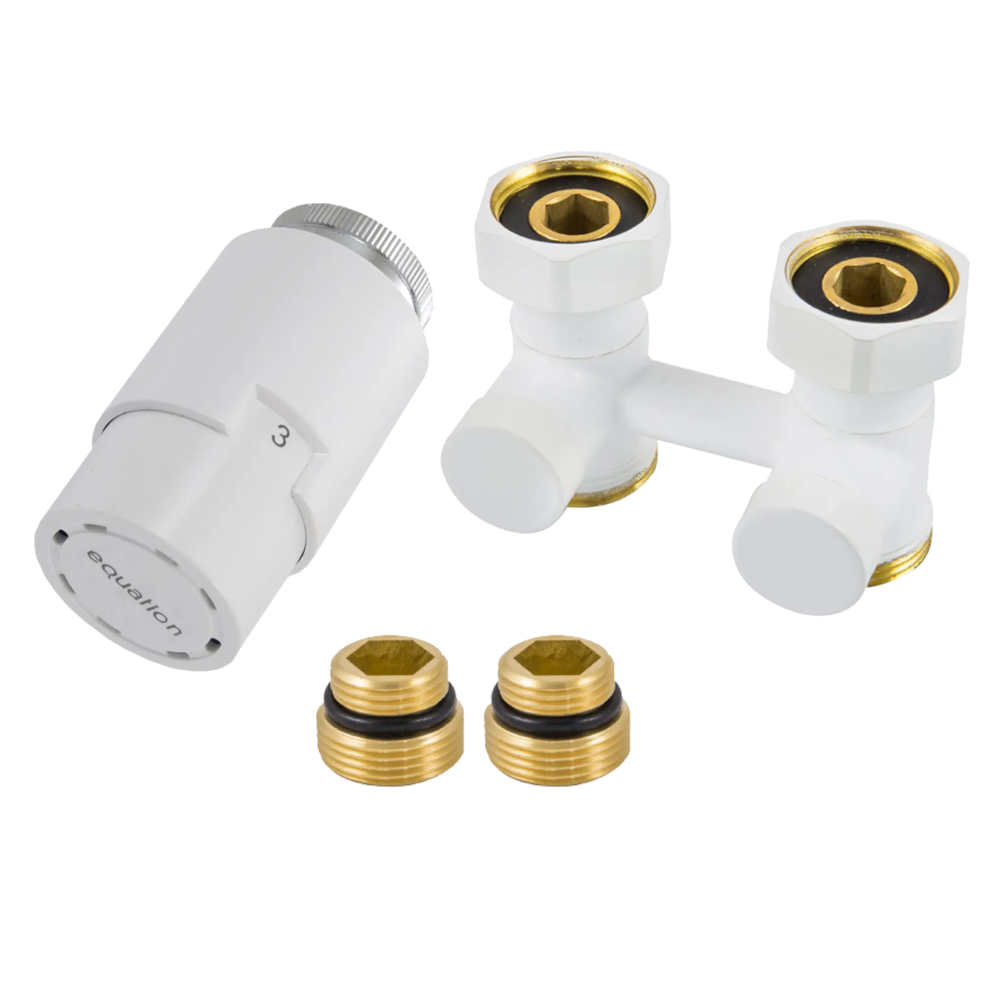Zestaw przyłączeniowy prosty 3/4" x 3/4" biały EQUATION