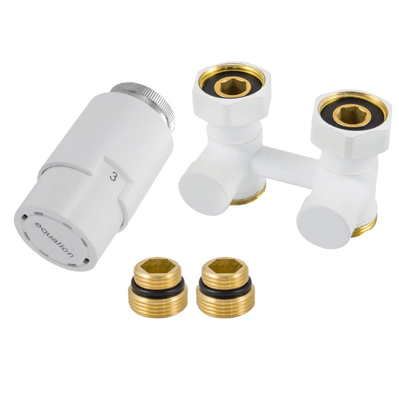 Zestaw przyłączeniowy prosty 3/4" x 3/4" biały EQUATION