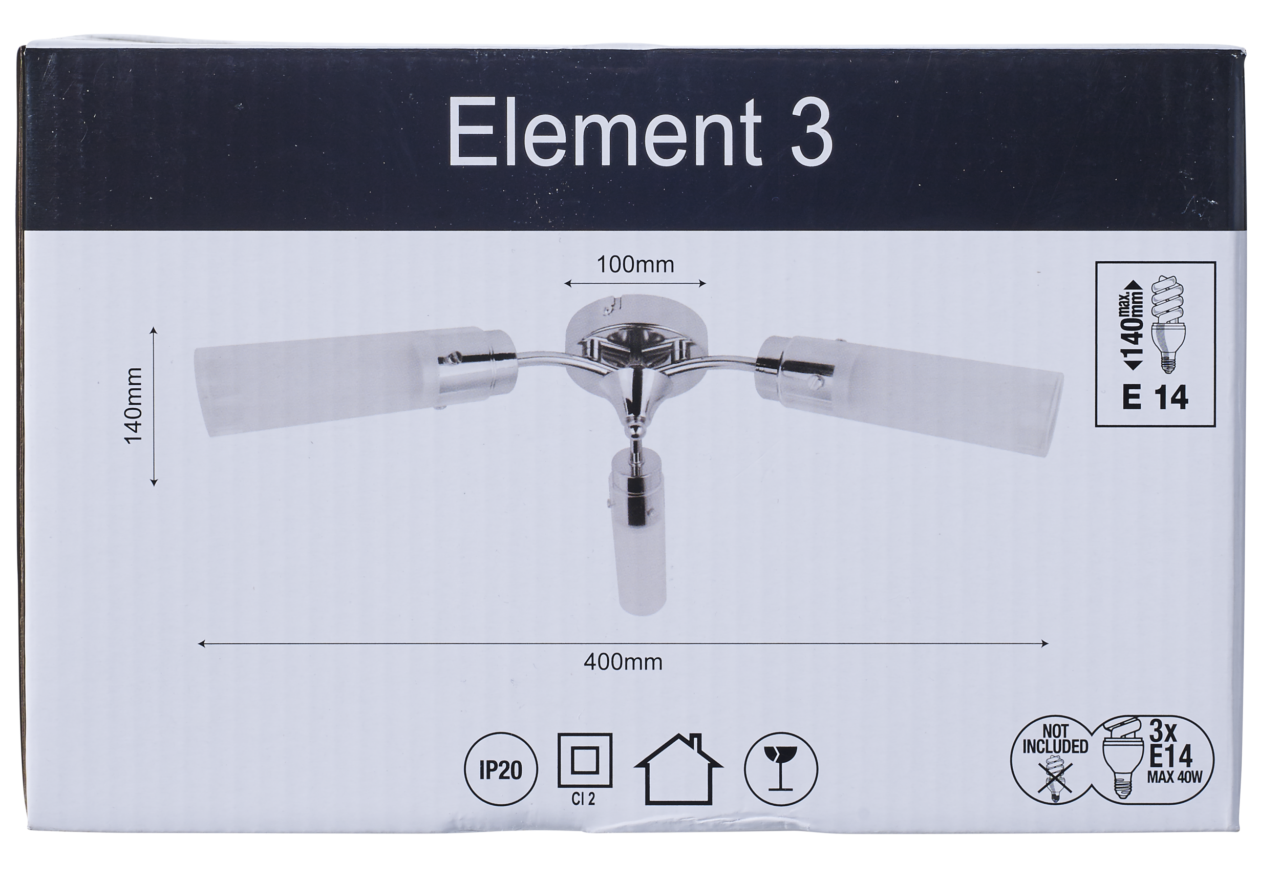 Lampa sufitowa Element chrom E14 - 6