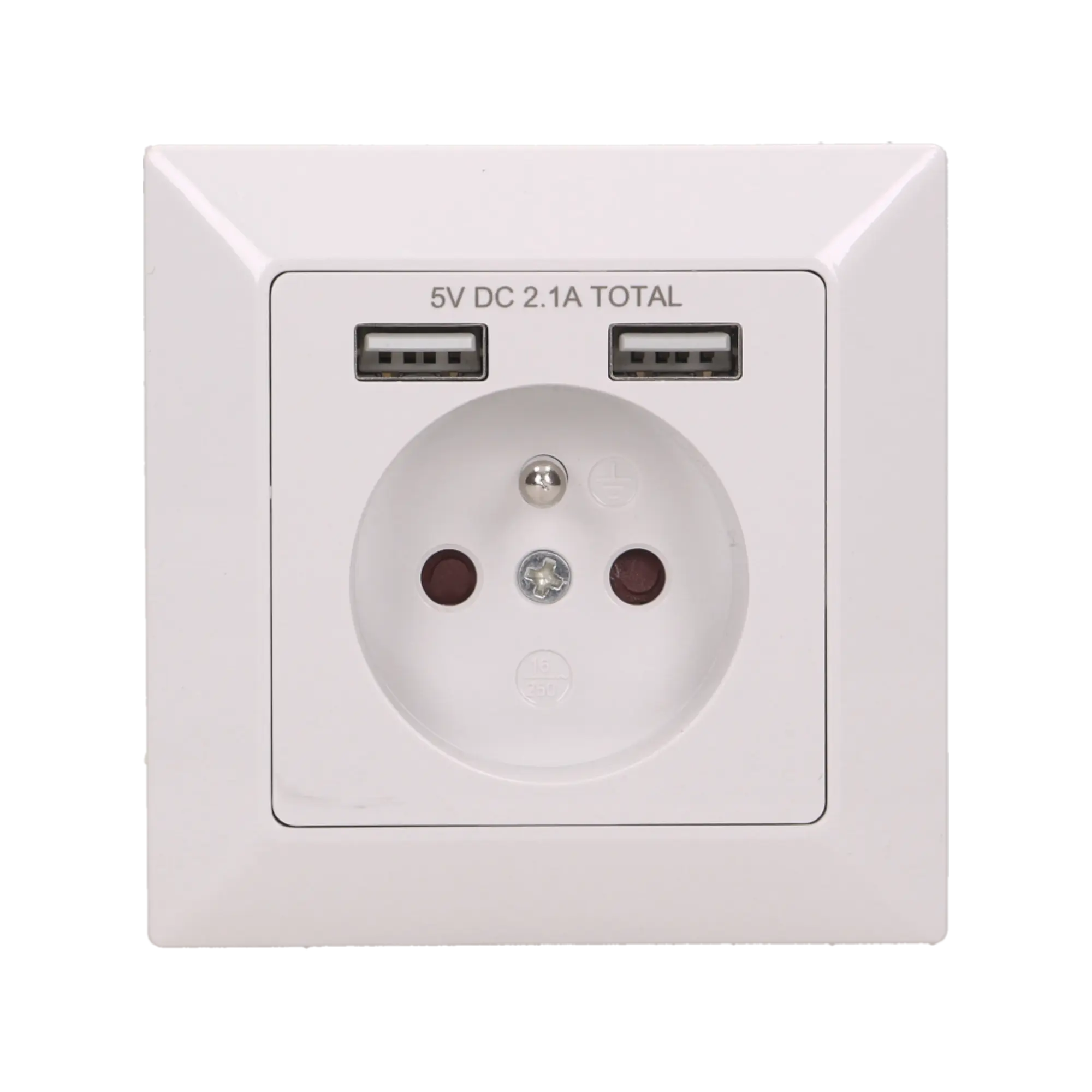 Gniazdo elektryczne z ładowarką USB OR-AE-13140 białe ORNO