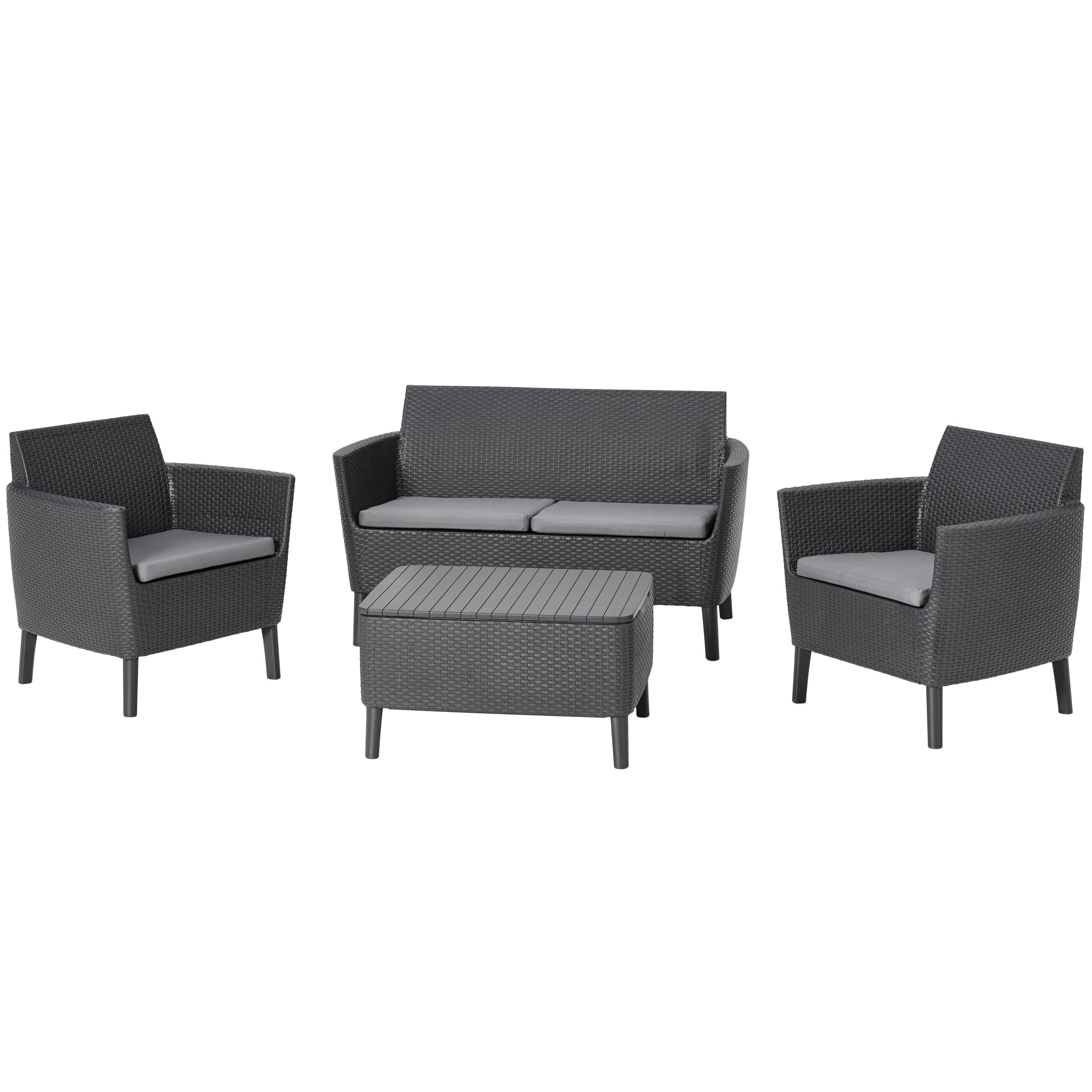 Stolik ogrodowy ze schowkiem Salemo 56x76 cm antracytowy Keter - 7