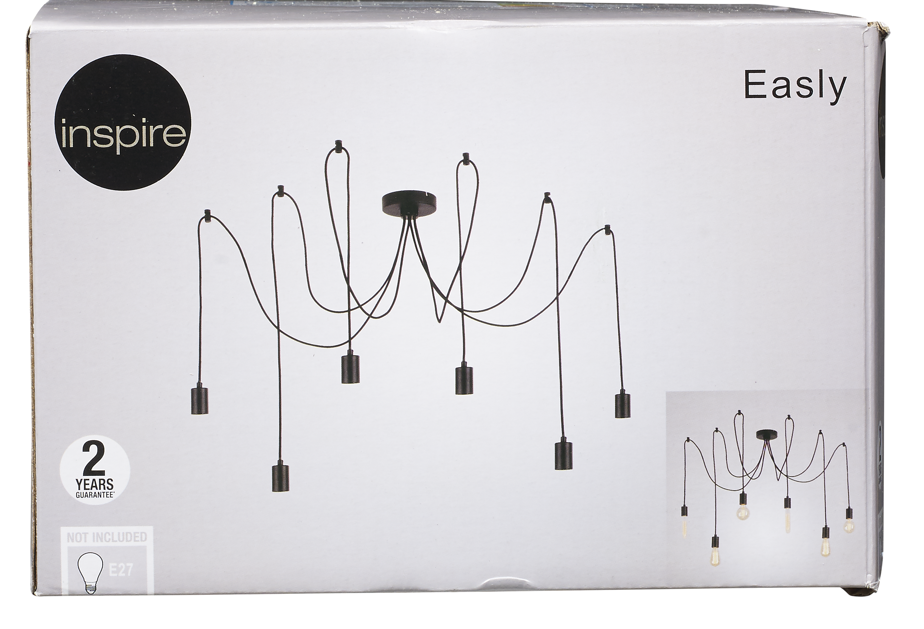 Lampa wisząca Easly czarna E27 INSPIRE - 6