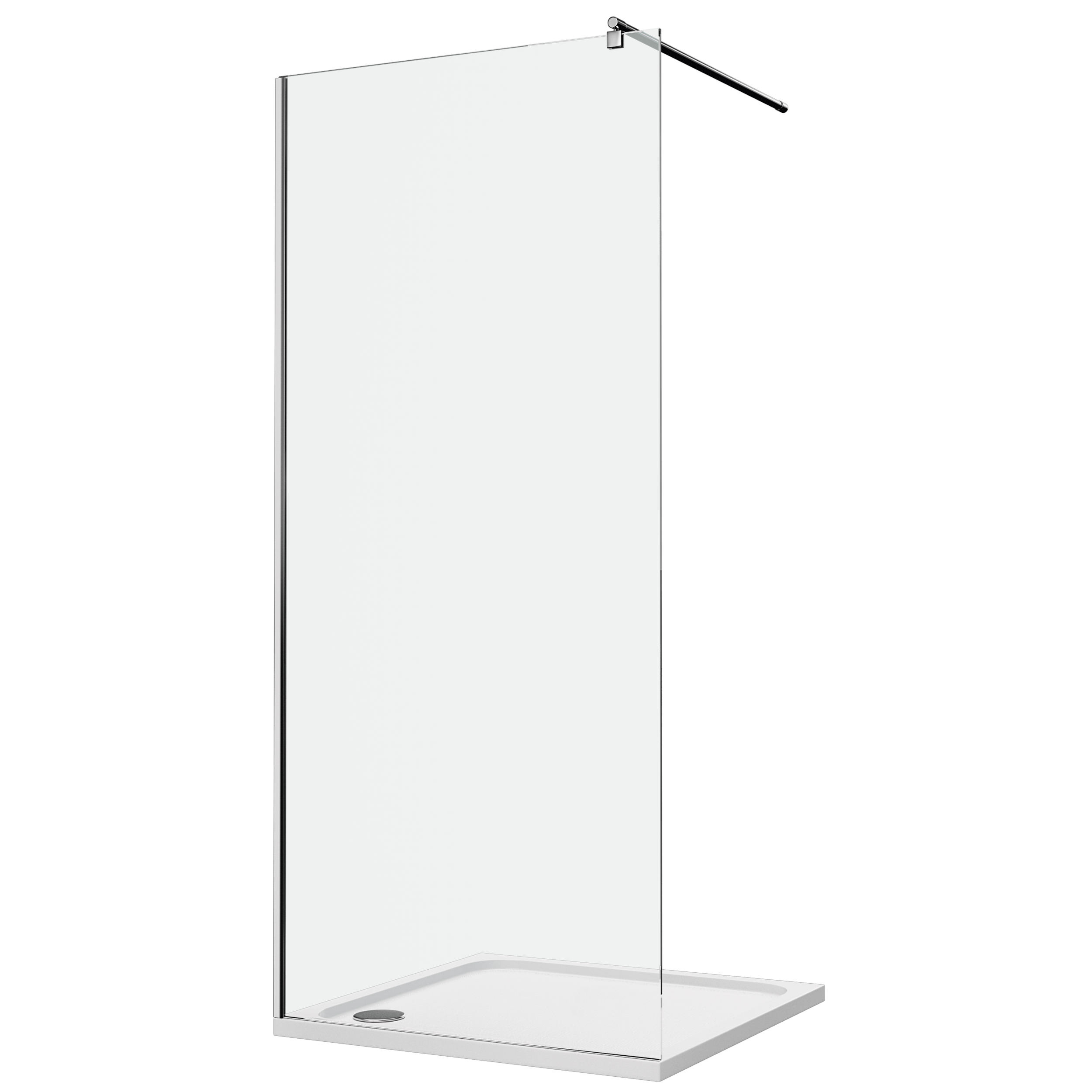 Kabina Walk-in Easy In 90x200 transparentna profil chromowany Sea-Horse - 13