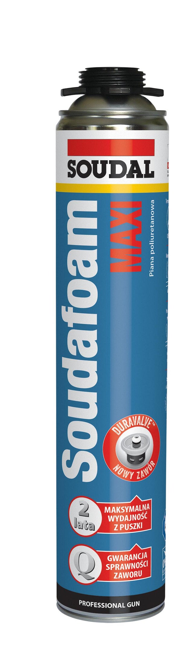 Pianka poliuretanowa SOUDAFOAM MAXI pistoletowa 870 ml SOUDAL