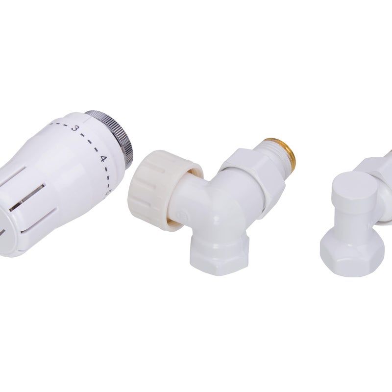 Zestaw termostatyczny OSIOWY-PRAWY 1/2" x 1/2" BIAŁY SCHLOSSER