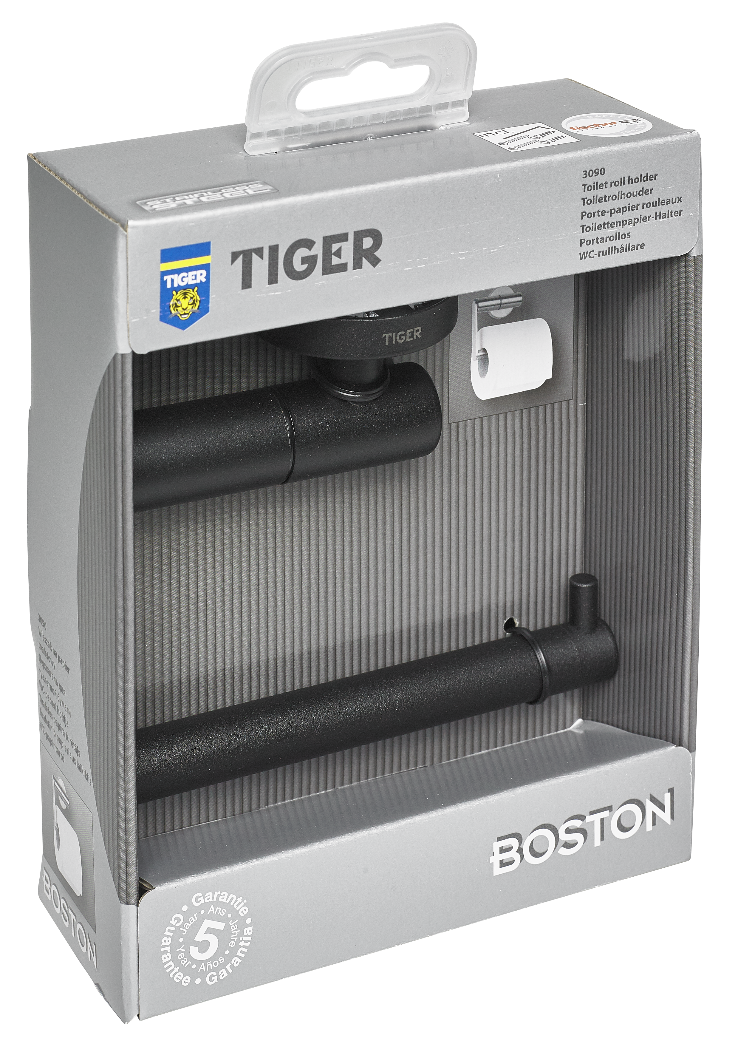 Uchwyt na papier toaletowy bez pokrywy Boston Tiger - 17