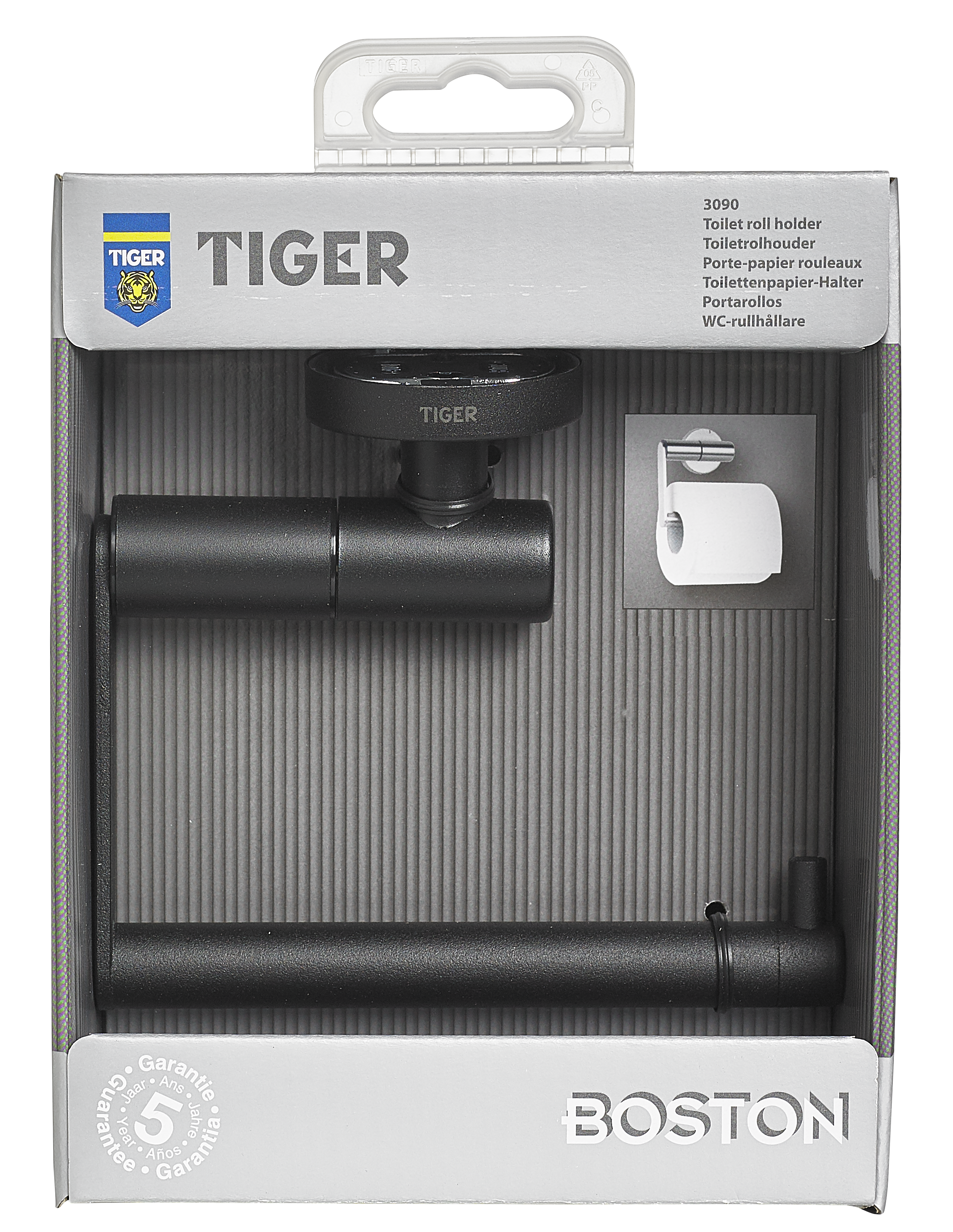 Uchwyt na papier toaletowy bez pokrywy Boston Tiger - 16