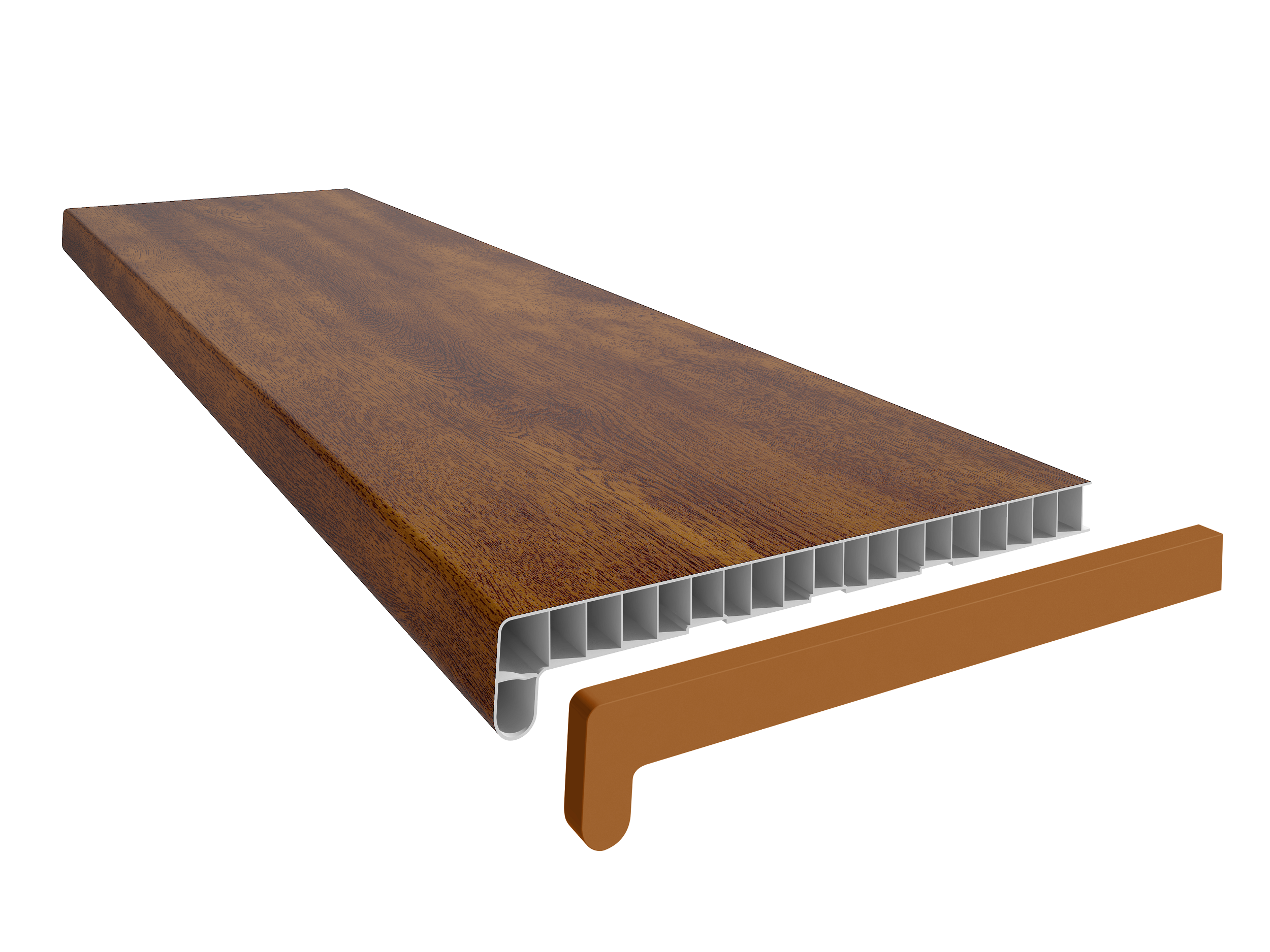 Parapet wewnętrzny Pcv Vilo Dąb 200x30x2 cm Vox