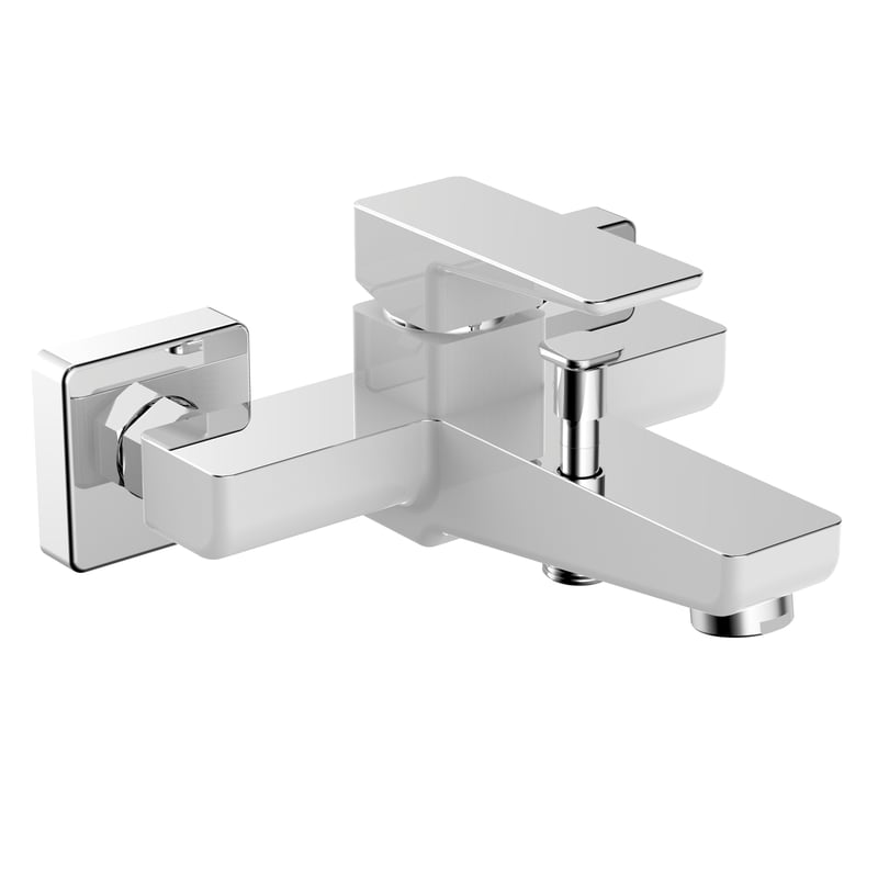 Bateria wannowa chromowano-biała Saxon Omnires