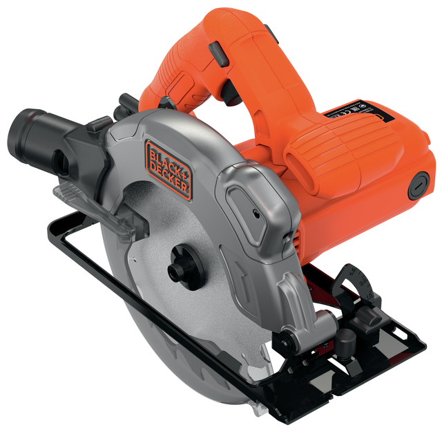 Sierra circular con cable BLACK+DECKER CS1250L-QS, 1250 w potencia ø 190 mm