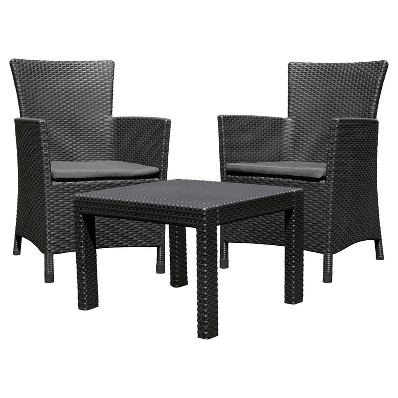 Meble ogrodowe zestaw Rosario grafitowe Keter