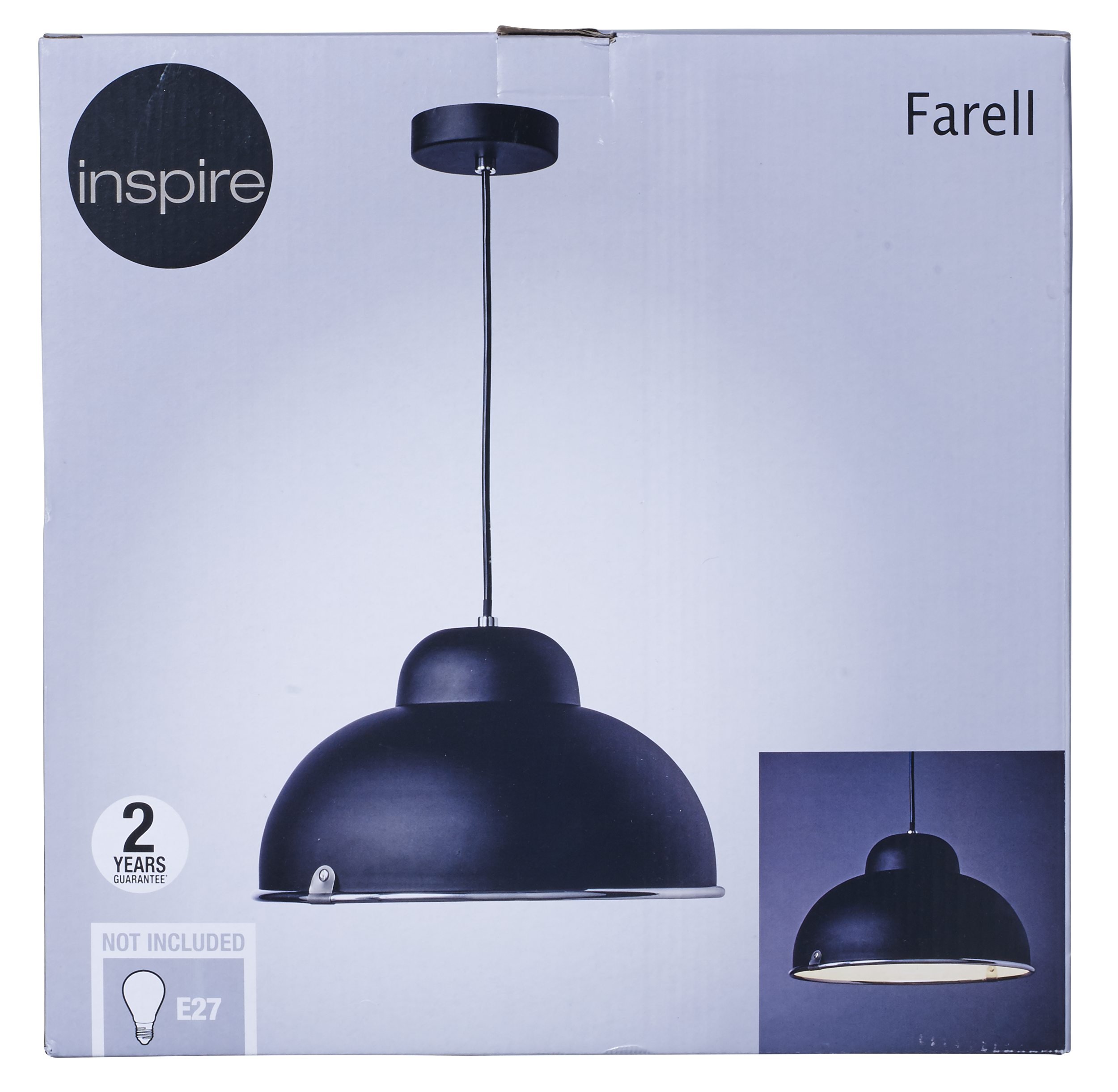 Lampa wisząca Farell czarna E27 Inspire - 6