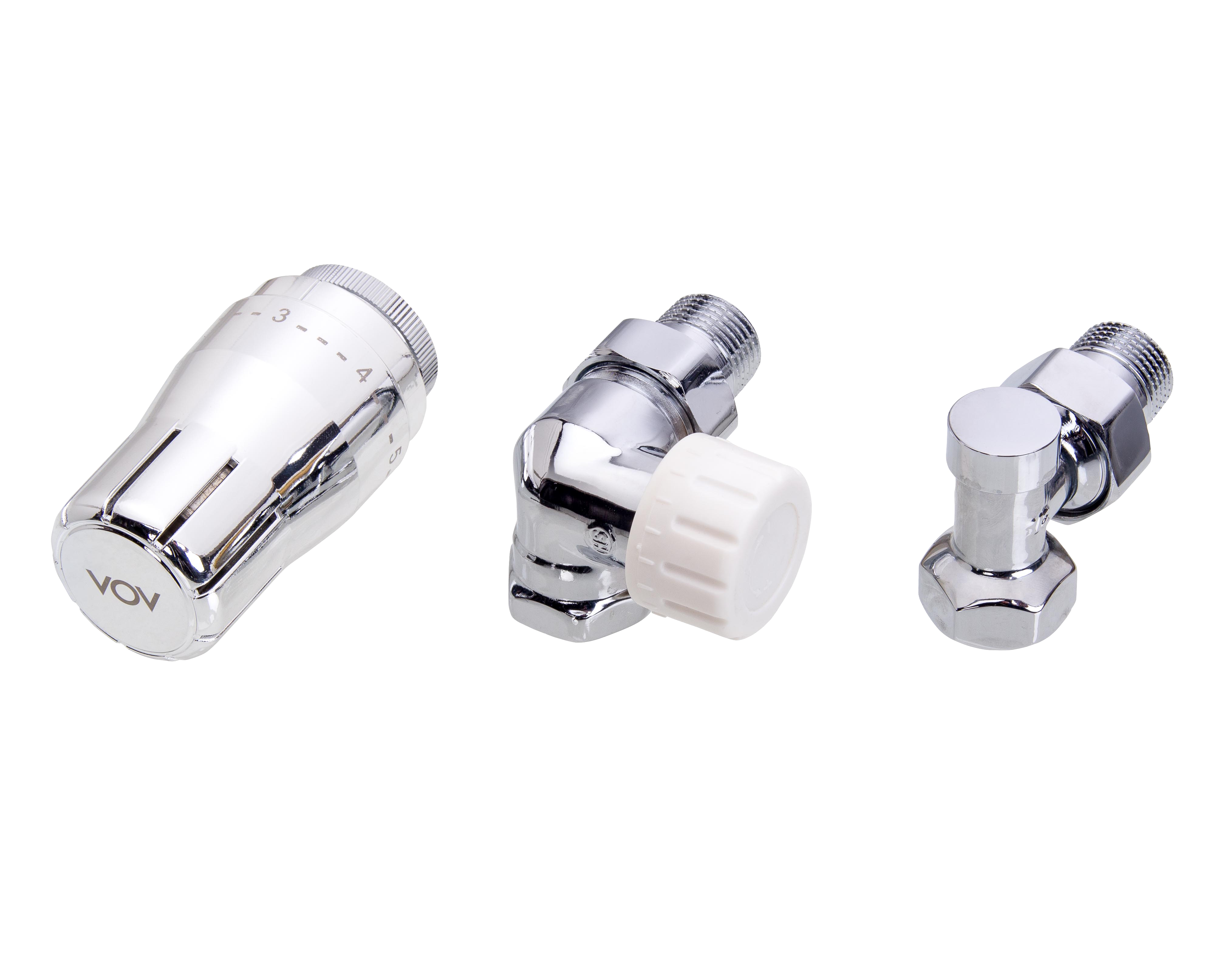 Zestaw termostatyczny OSIOWY-LEWY 1/2" chrom SCHLOSSER