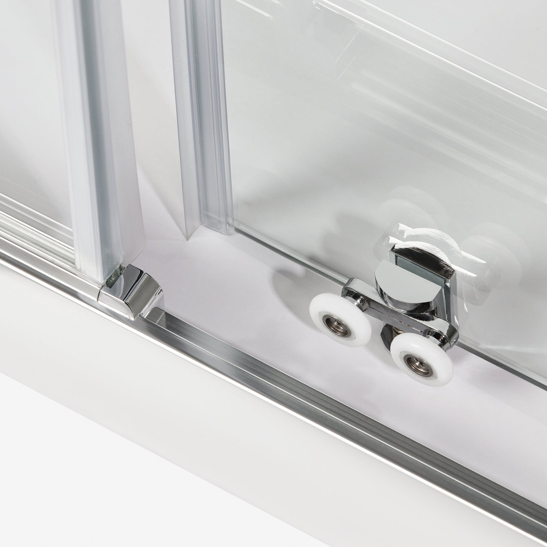 Porta doccia scorrevole Namara, L 115-120 cm x H 195 cm x SP 8 mm, profilo cromo - 7