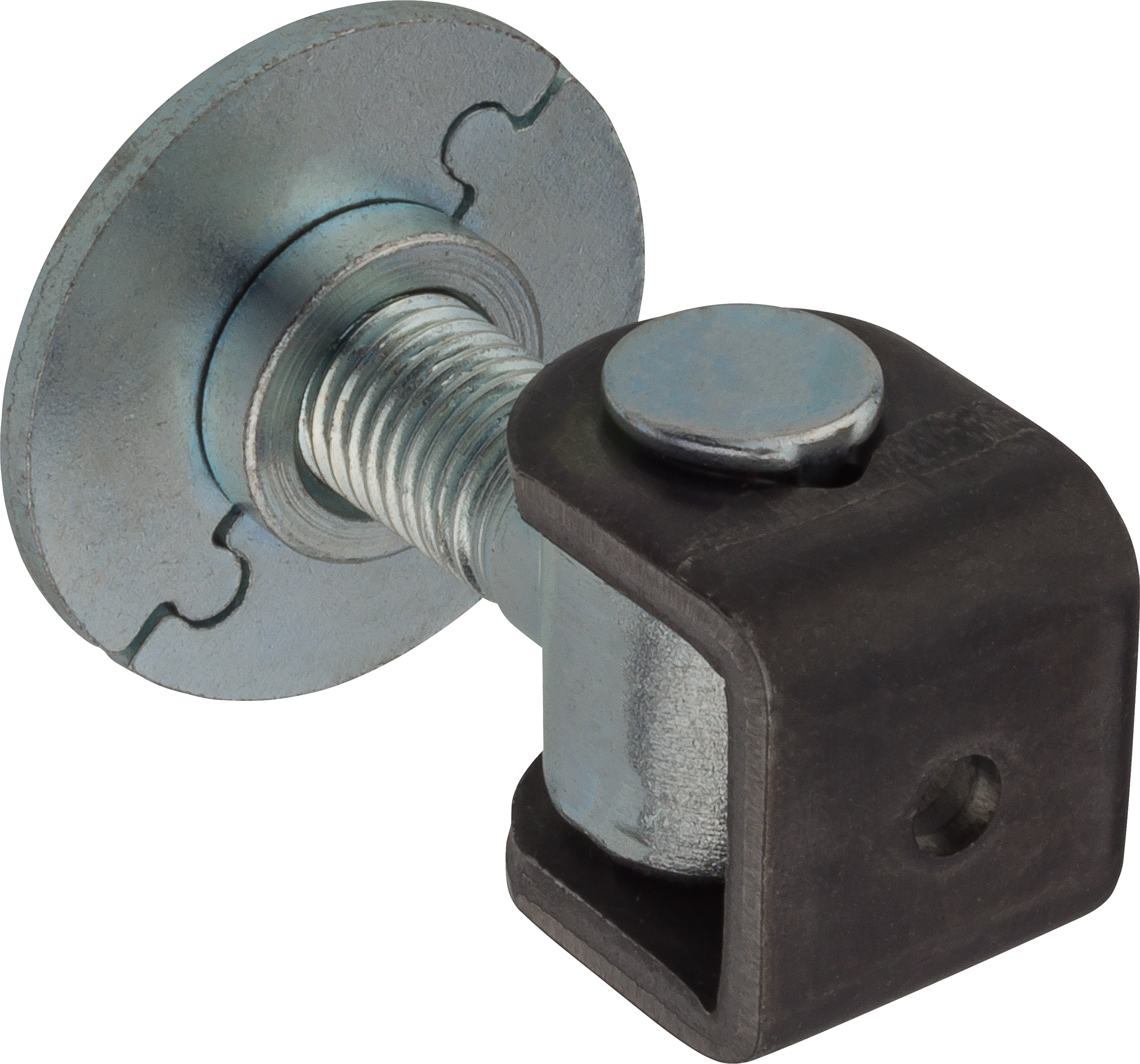 Zawias regulowany 16 mm z szyldem do spawania ocynkowany