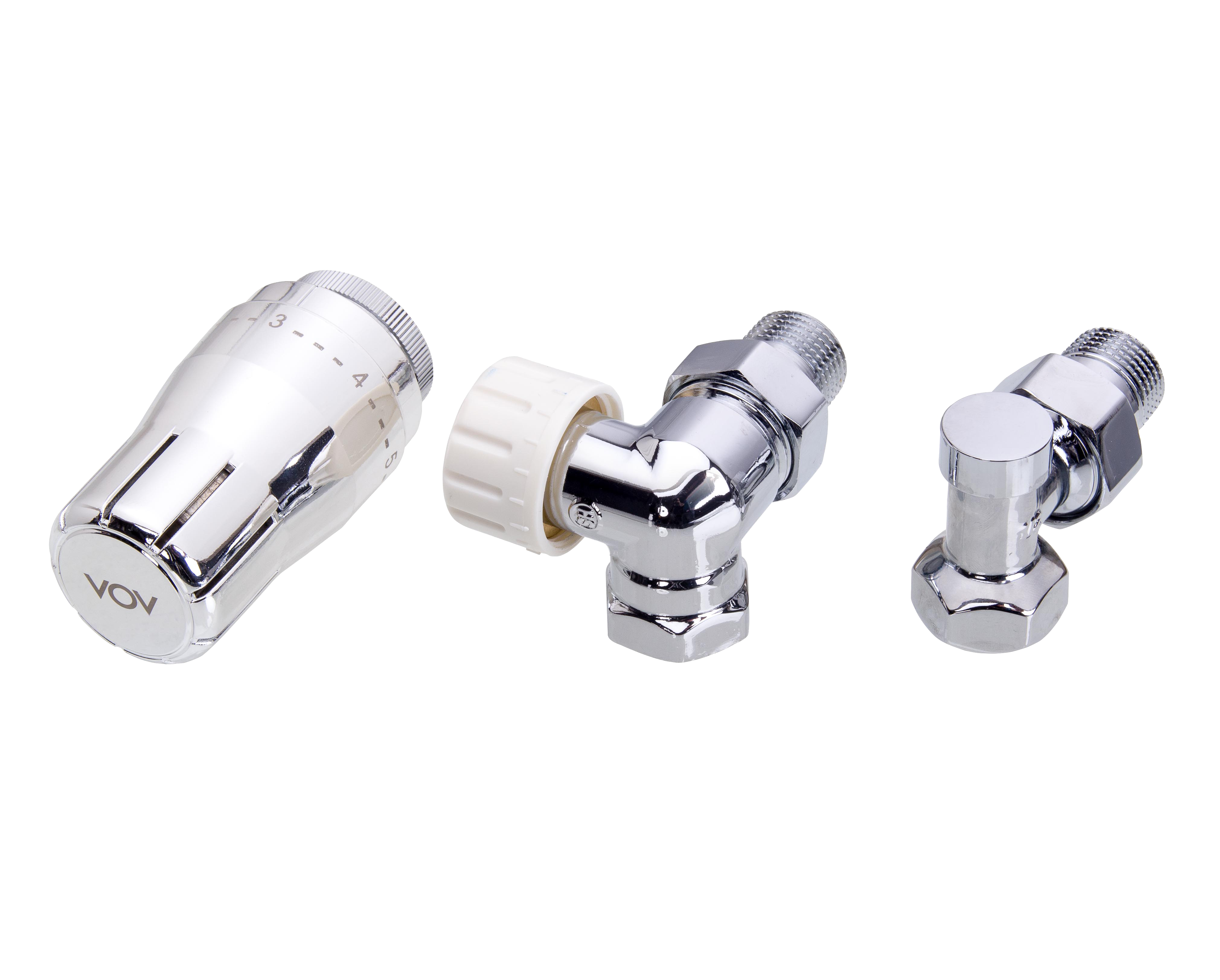 Zestaw termostatyczny OSIOWY-PRAWY 1/2" chrom SCHLOSSER