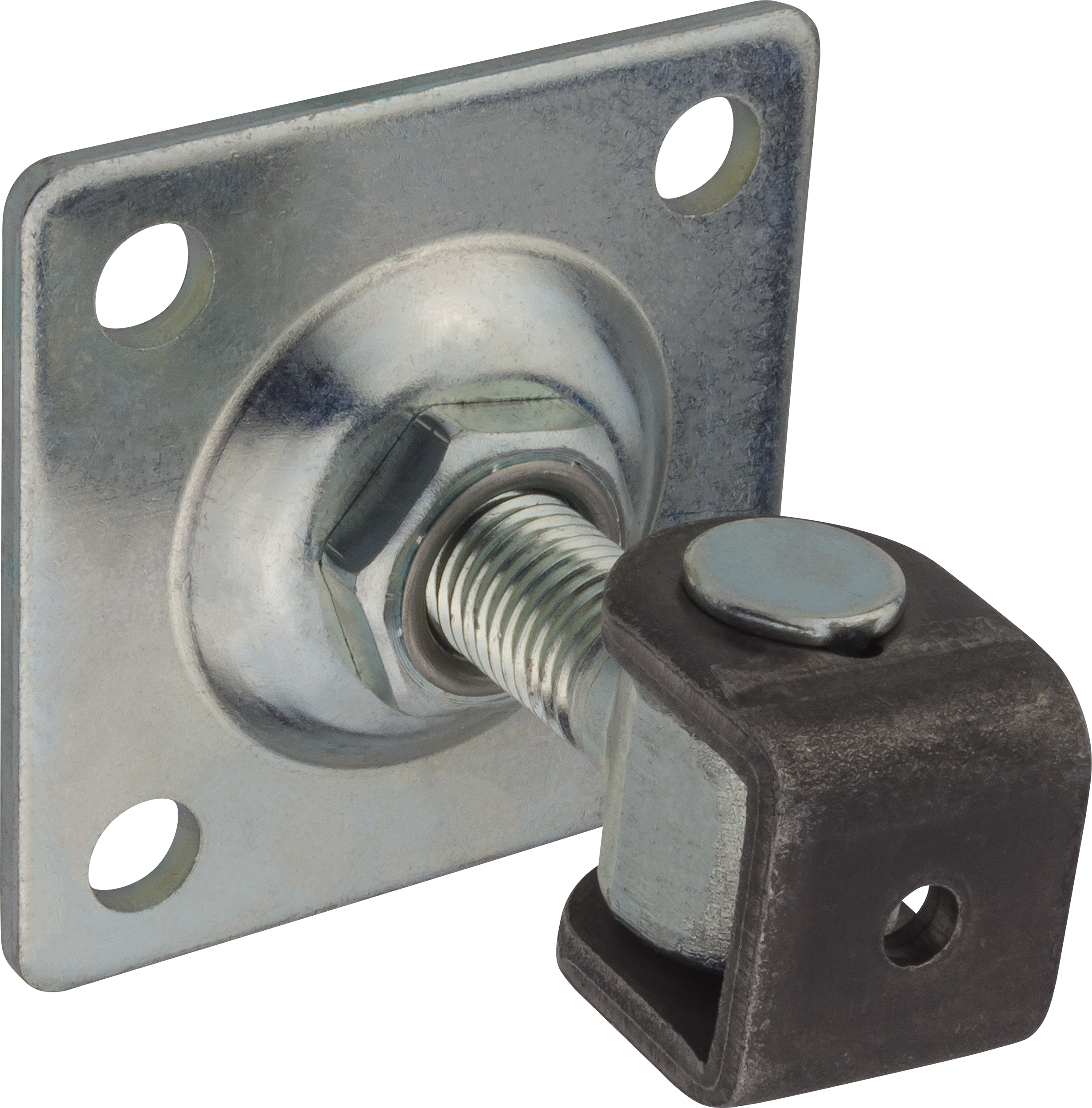 Zawias regulowany 16mm z szyldem 80x80 mm ocynkowany