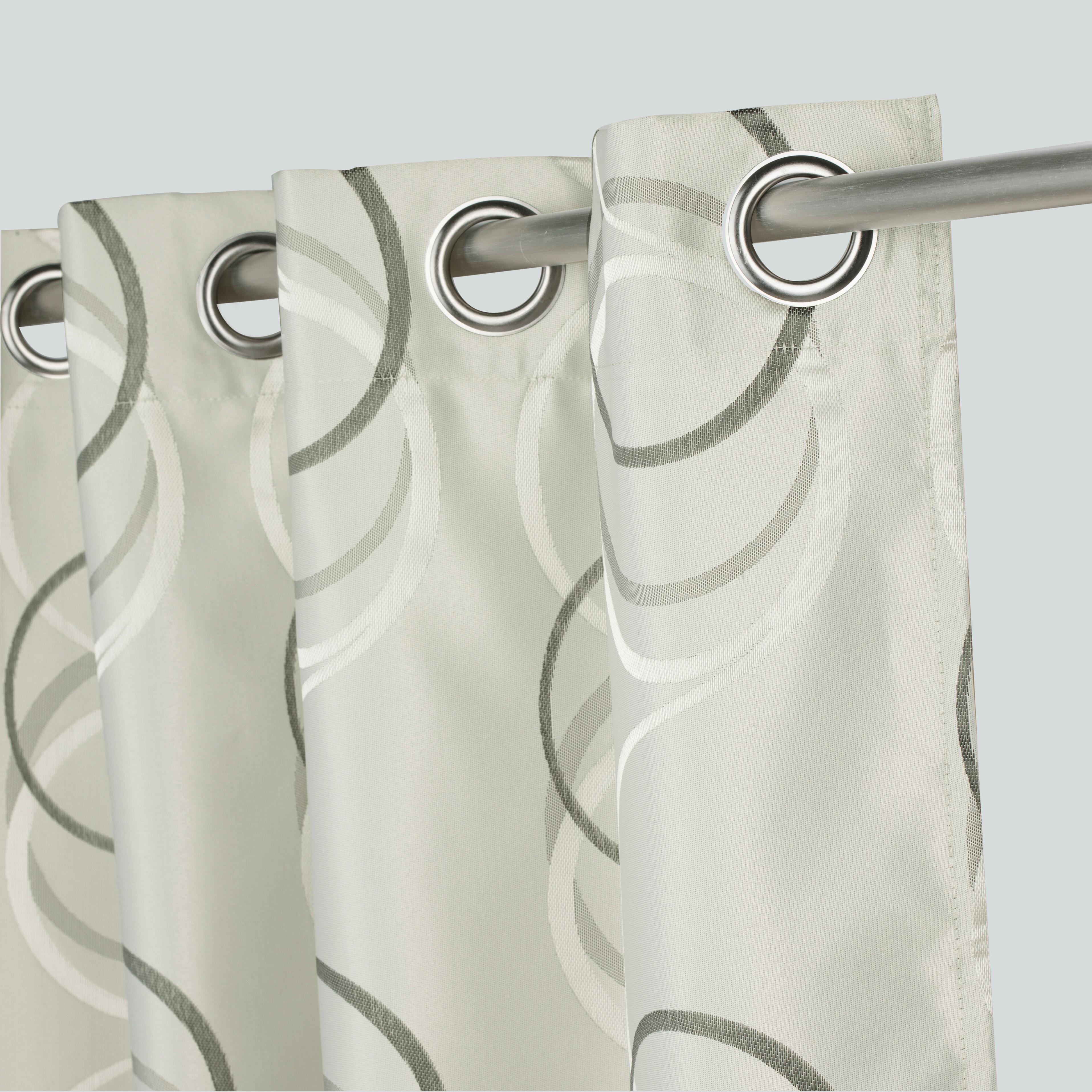 Tenda Rondine grigio chiaro, occhiello 140x280 cm - 5