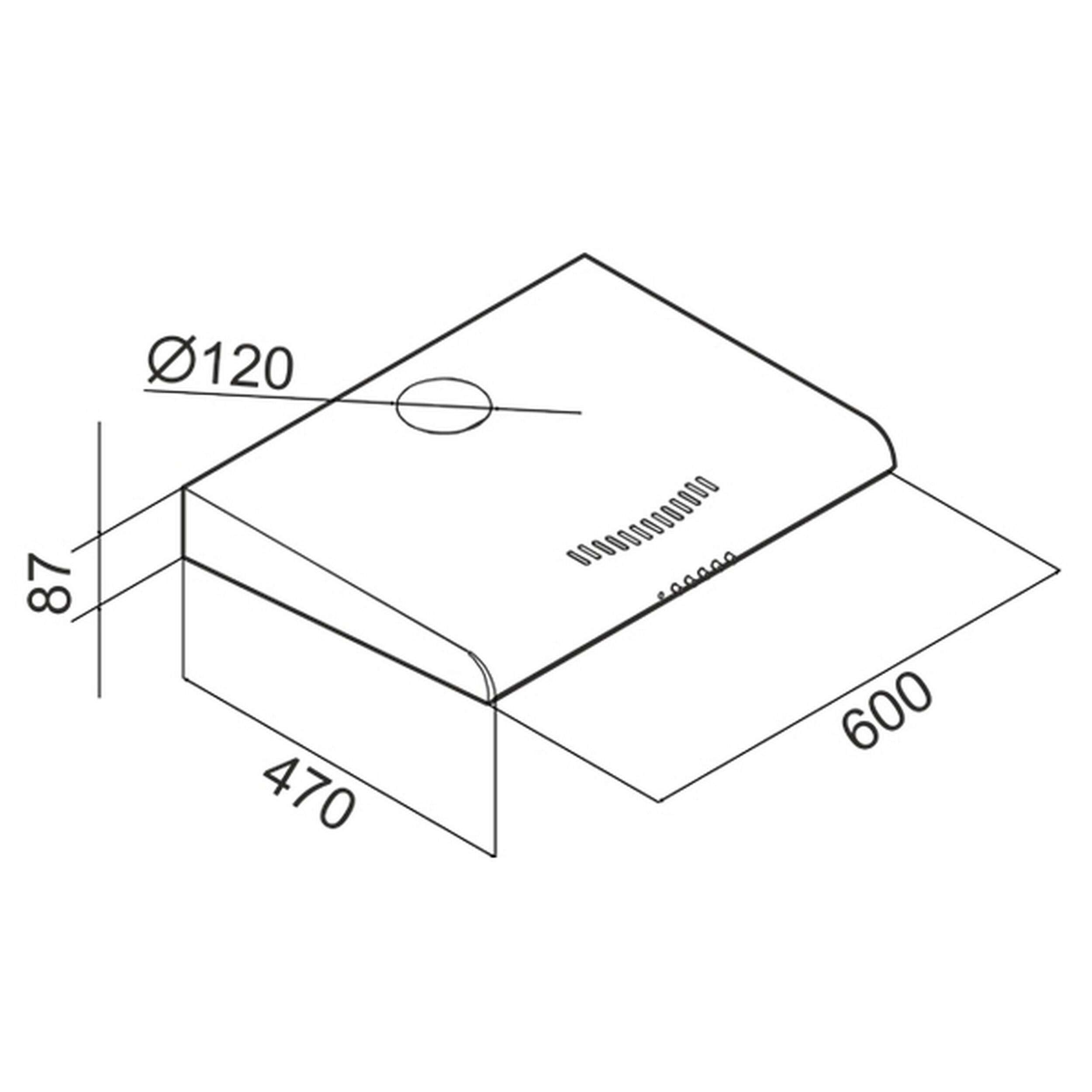 Okap podszafkowy ZRC IX 60 cm Ciarko - 2