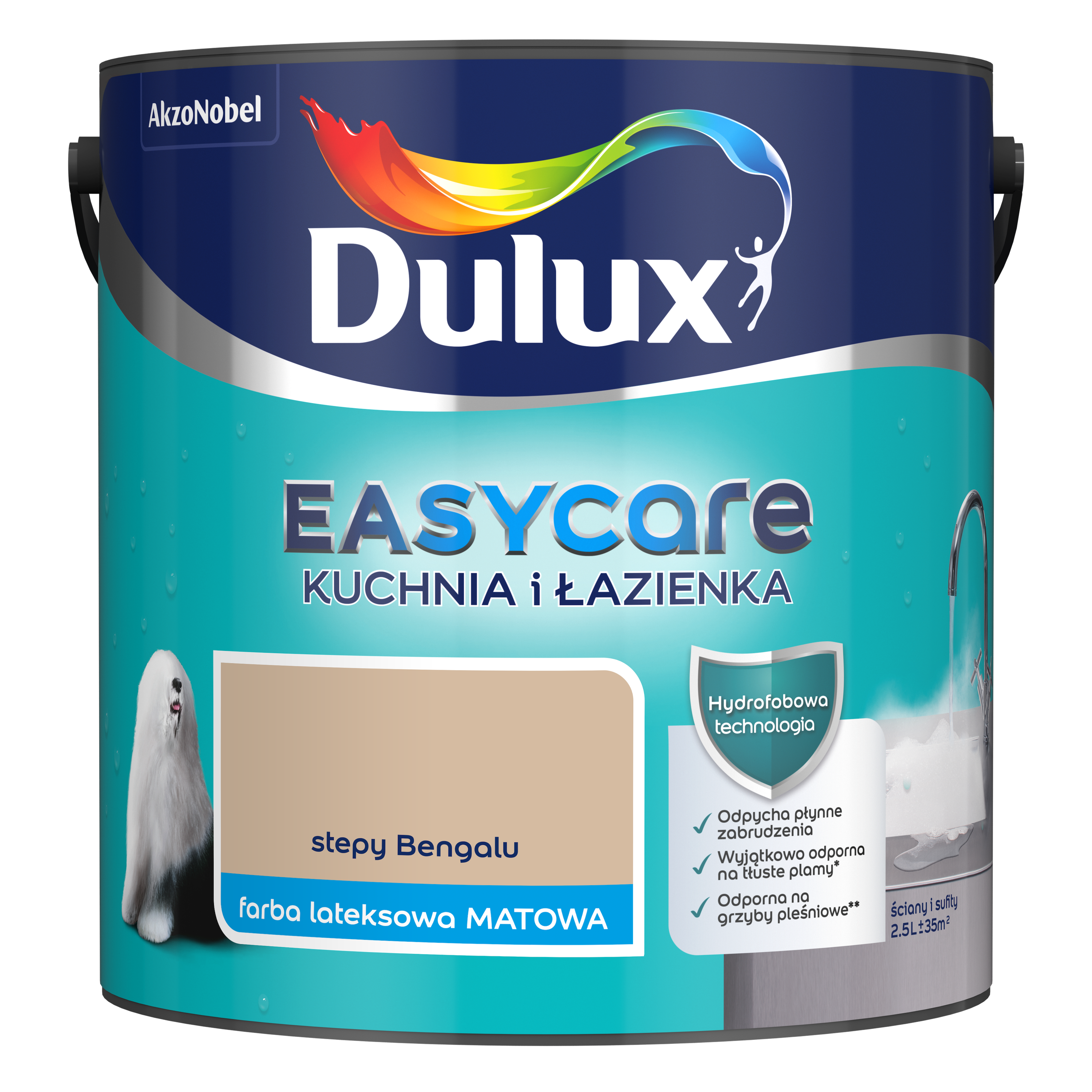 Farba Dulux Easycare kuchnia i łazienka Stepy Bengalu 2.5 l