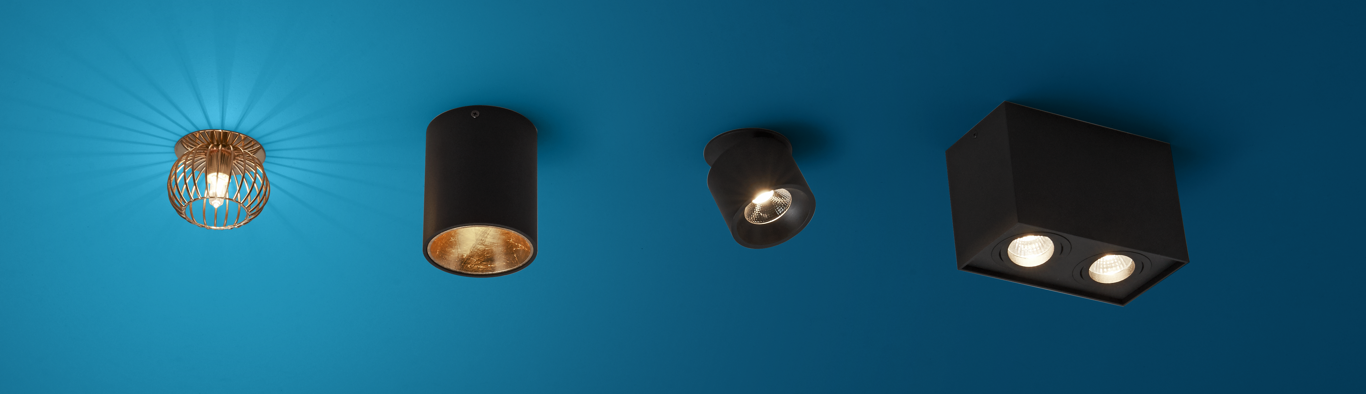 Oprawa stropowa natynkowa POLASSO czarno-złota LED EGLO - 4