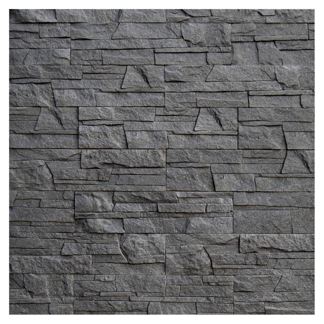 Kamień elewacyjny dekoracyjny betonowy Lazzaro Grafit - Brokat 0.38 m2 Max-Stone