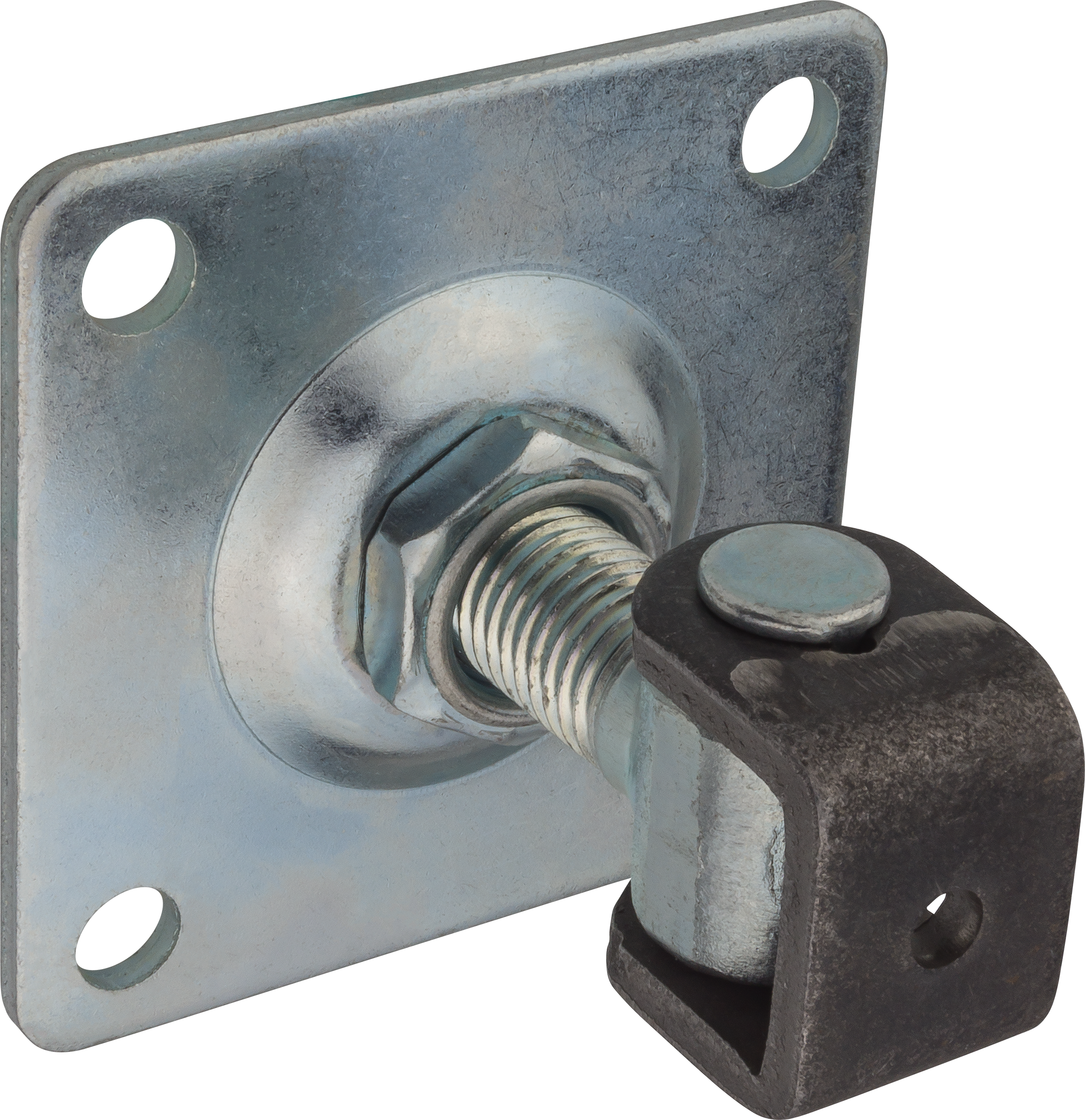 Zawias regulowany 20mm z szyldem 100x100 mm ocynkowany