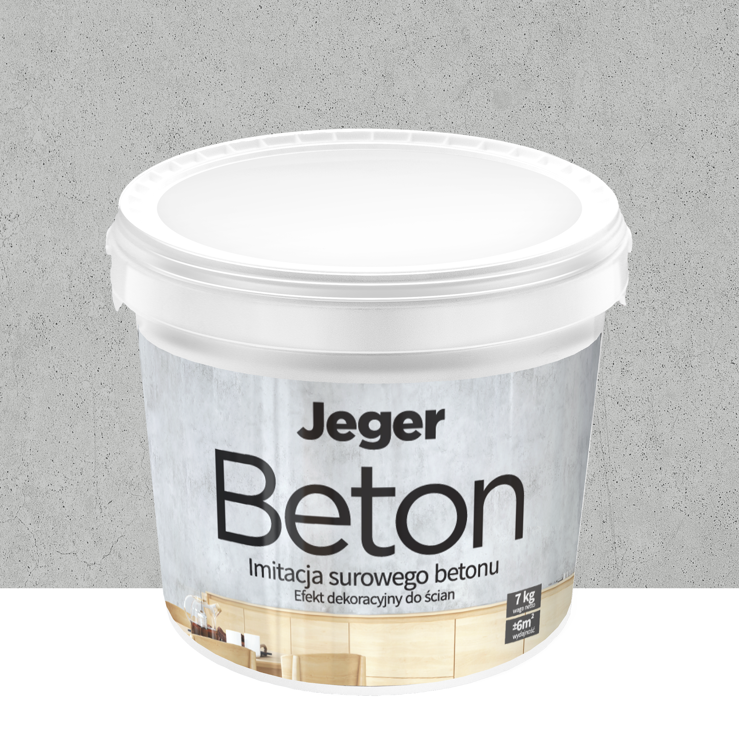 Efekt dekoracyjny BETON 7 kg Verona JEGER