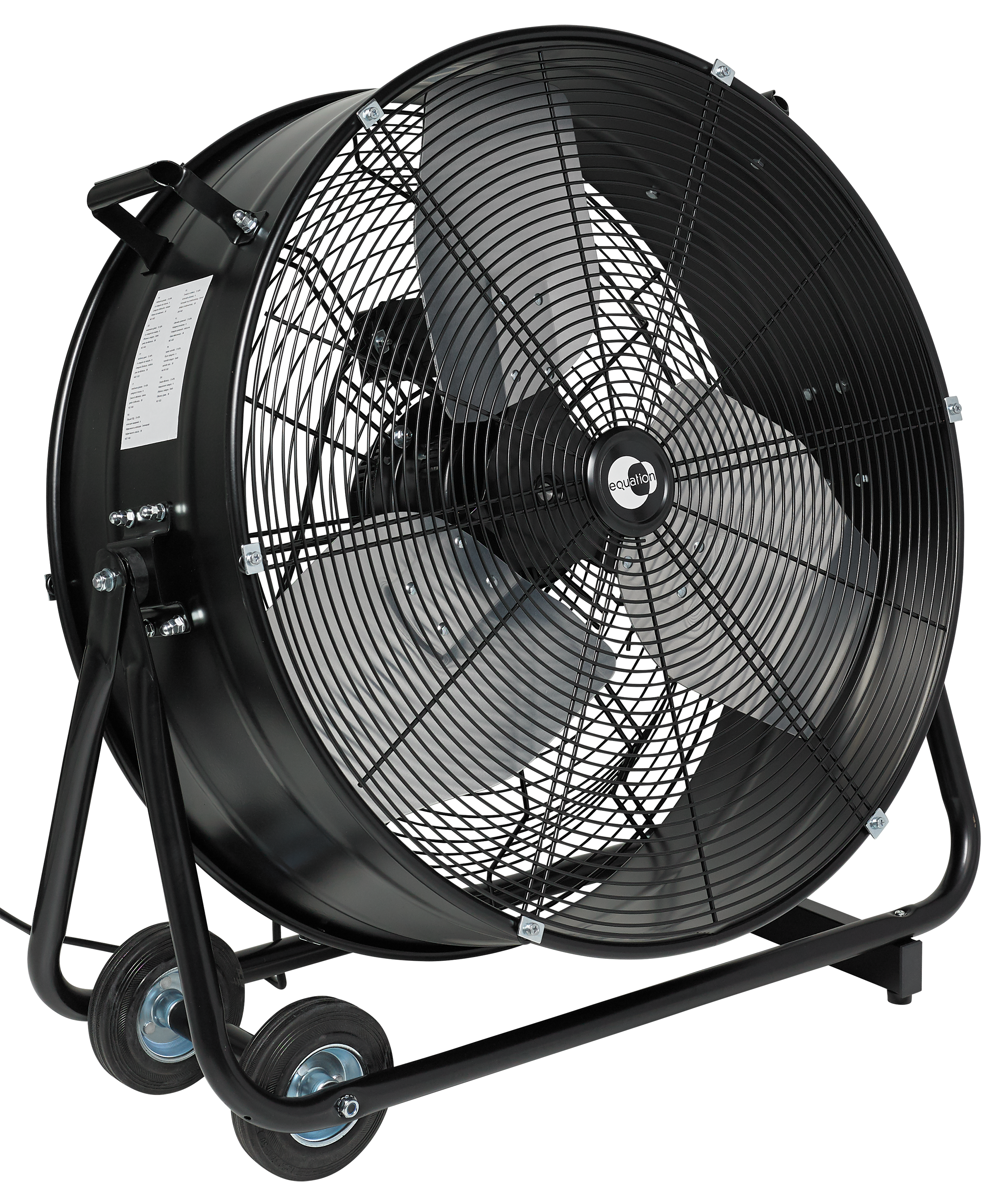 Wentylator podłogowy cyrkulacyjny bębnowy 60 cm 330W czarny SFDC2-600CT0-ERP Equation