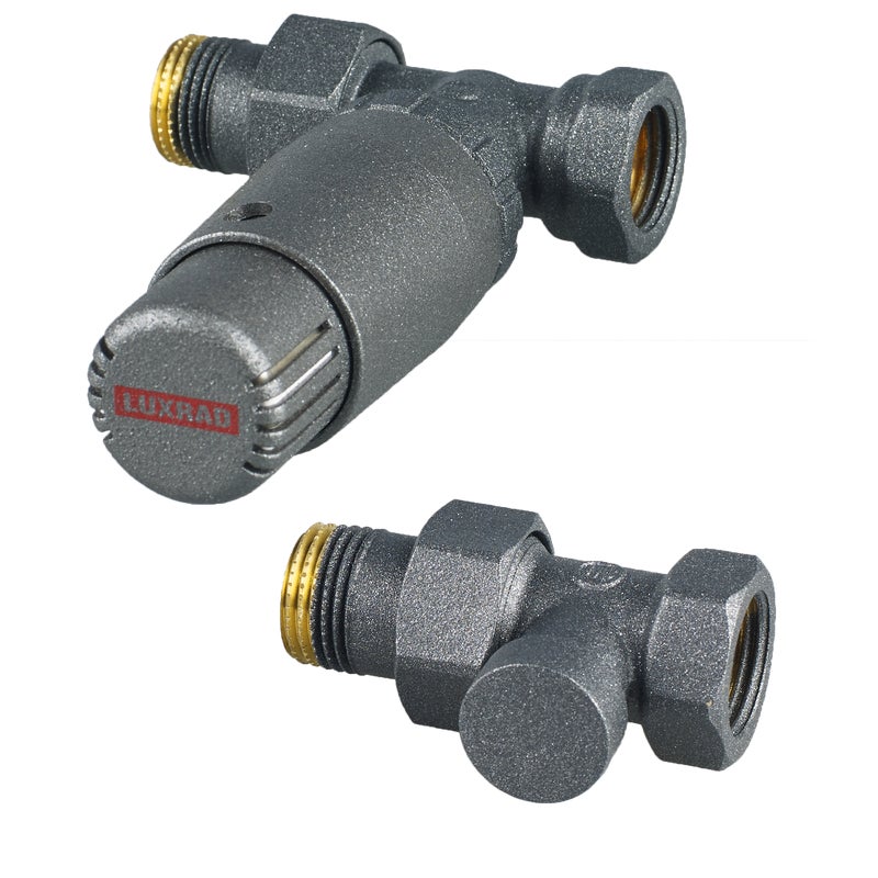 Zestaw termostatyczny PROSTY 1/2" grafit LUXRAD