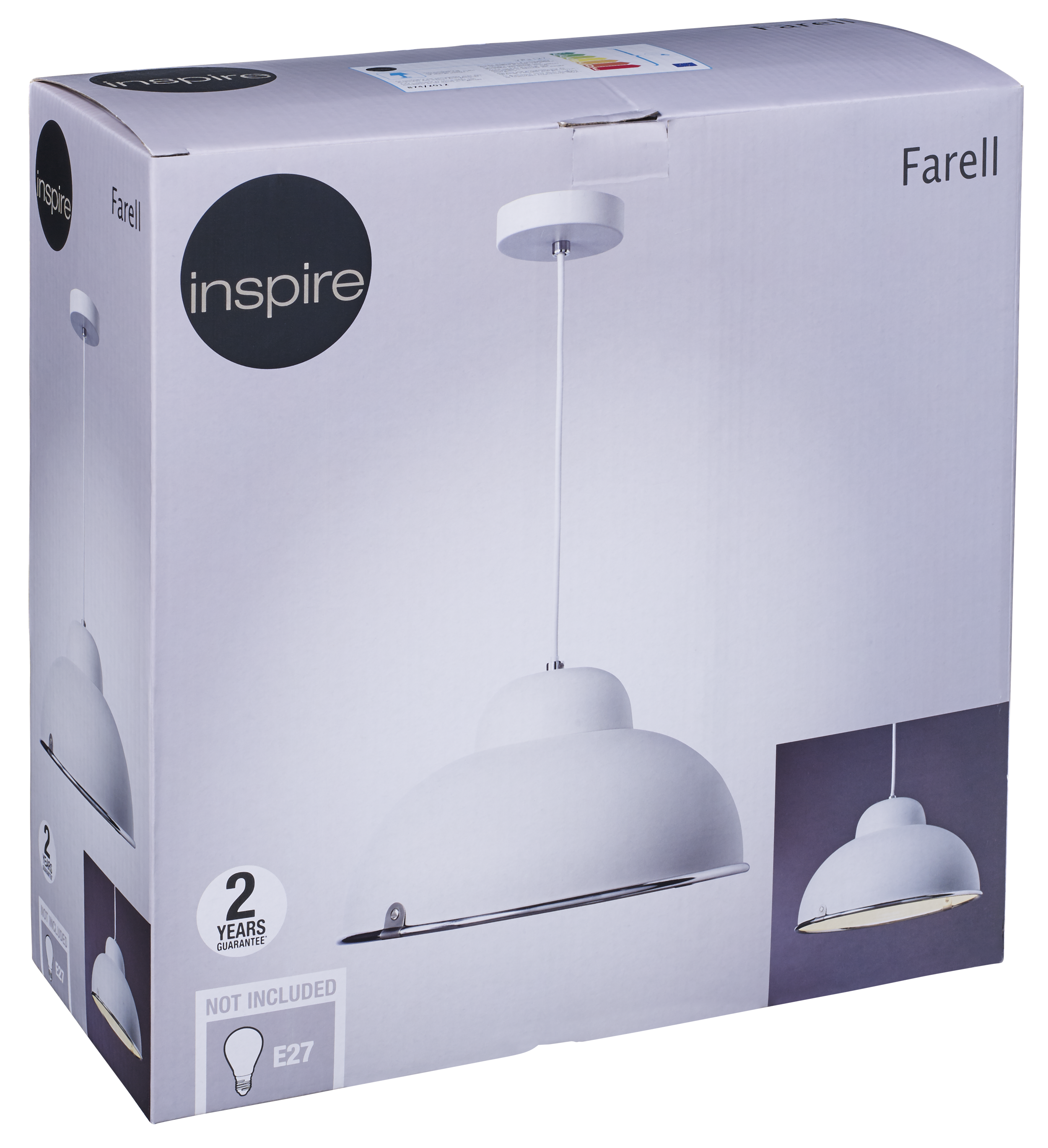 Lampa wisząca Farell biała E27 Inspire - 5