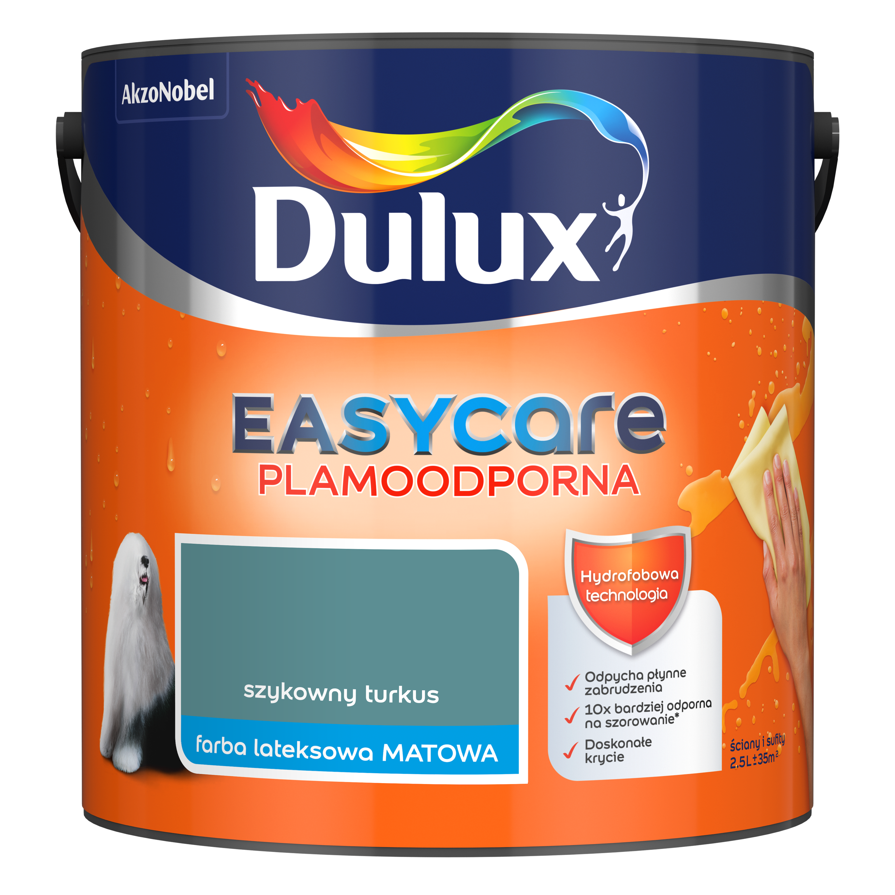 Farba Dulux Easycare Szykowny turkus 2.5 l