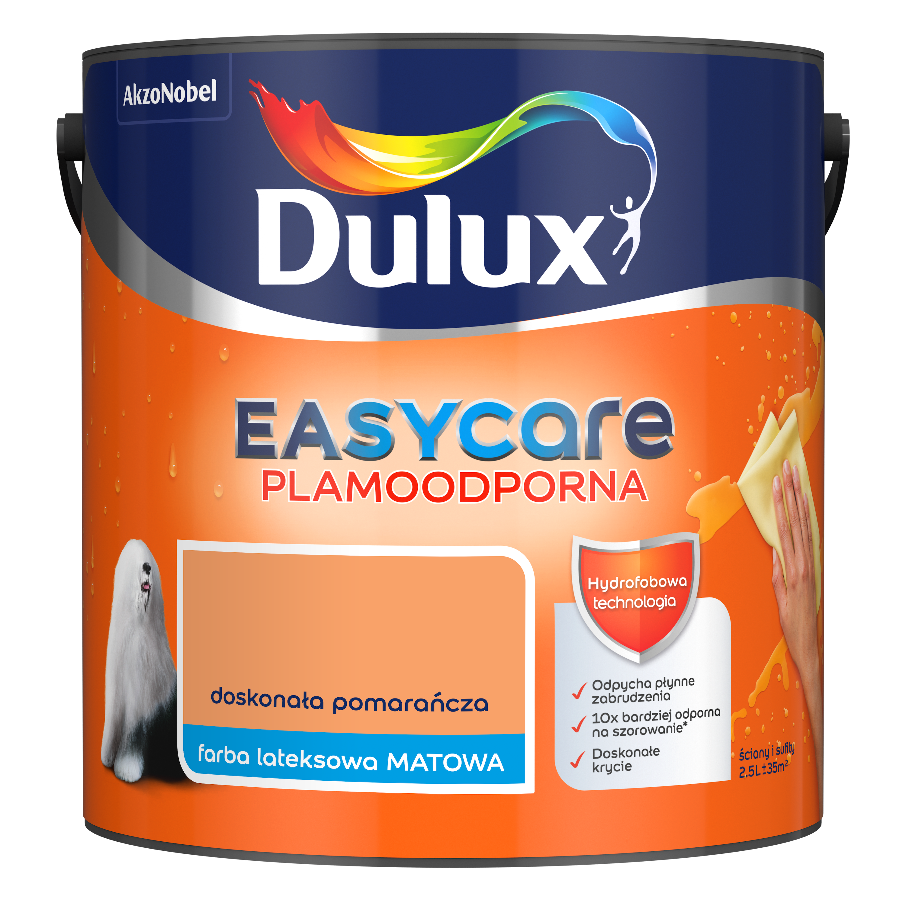 Farba Dulux Easycare Doskonała pomarańcza 2.5 l