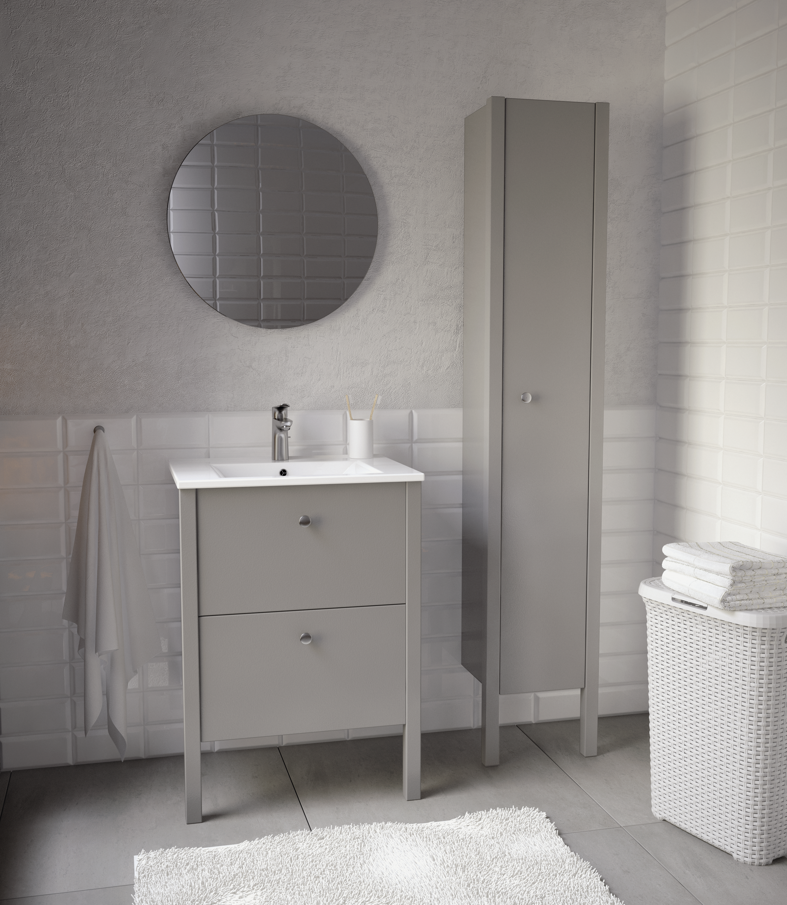 Lustro bez oświetlenia BULAJ 60 x 60 cm SENSEA - 8