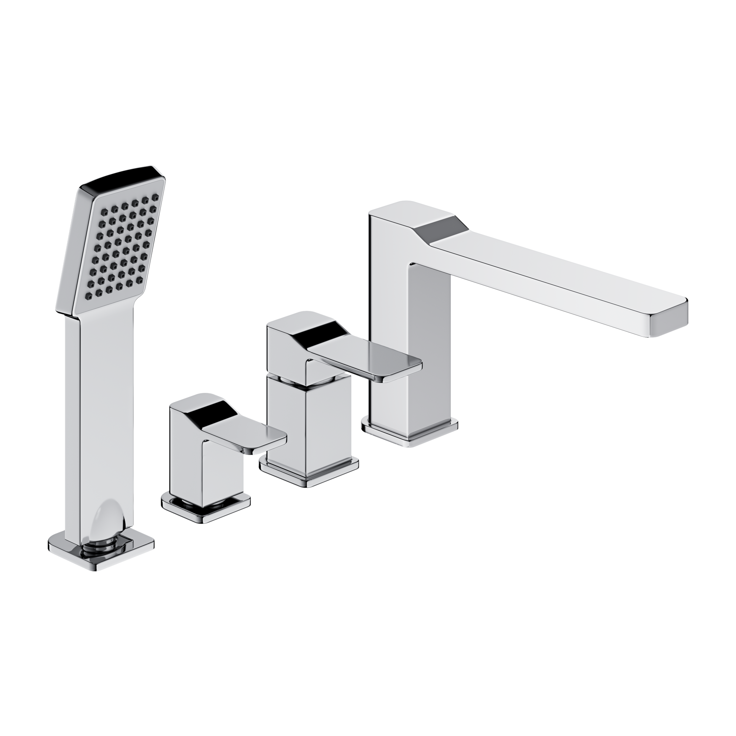 Bateria wannowa 4-otworowa chrom Verdon Omnires