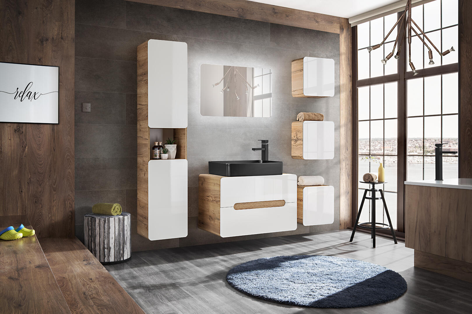 Szafka pod umywalkę Aruba 60 Tandem Blum System Comad - 14