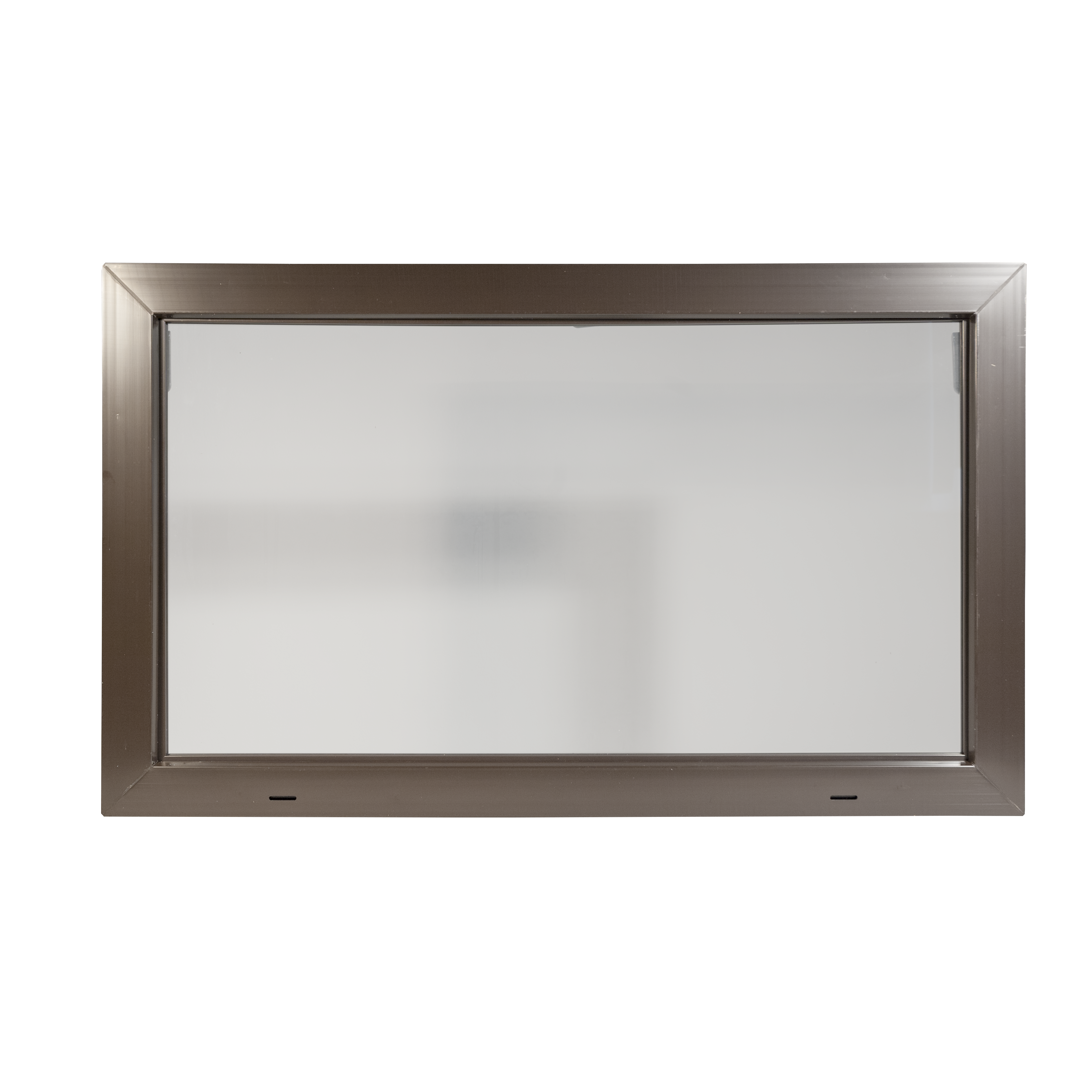 Okno PCV szyba pojedyńcza gospodarcze brązowe 1000x600 mm uchylne do wewnątrz ACO KIPP
