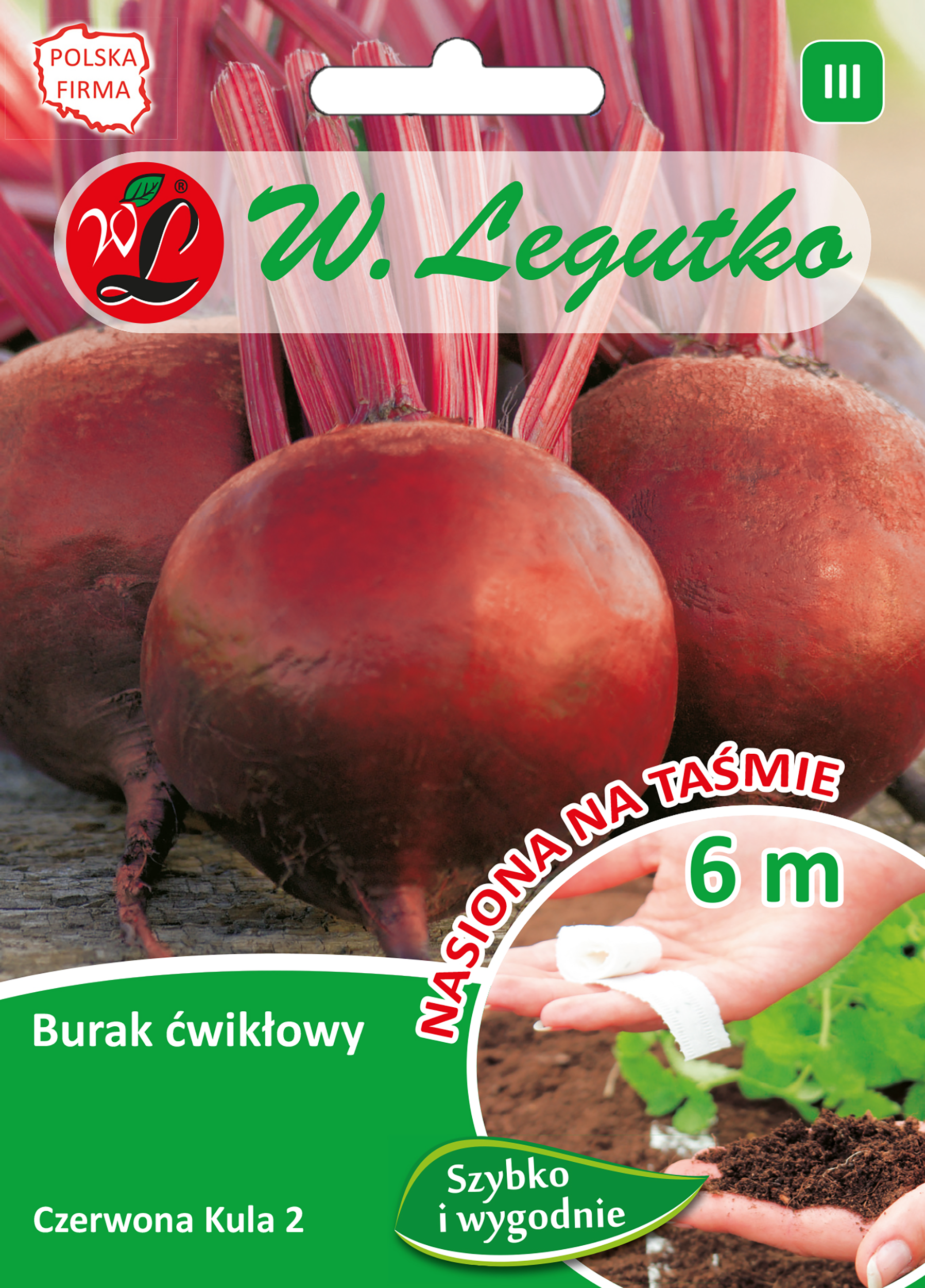 Burak ćwikłowy Czerwona kula 2 nasiona 10g W. Legutko
