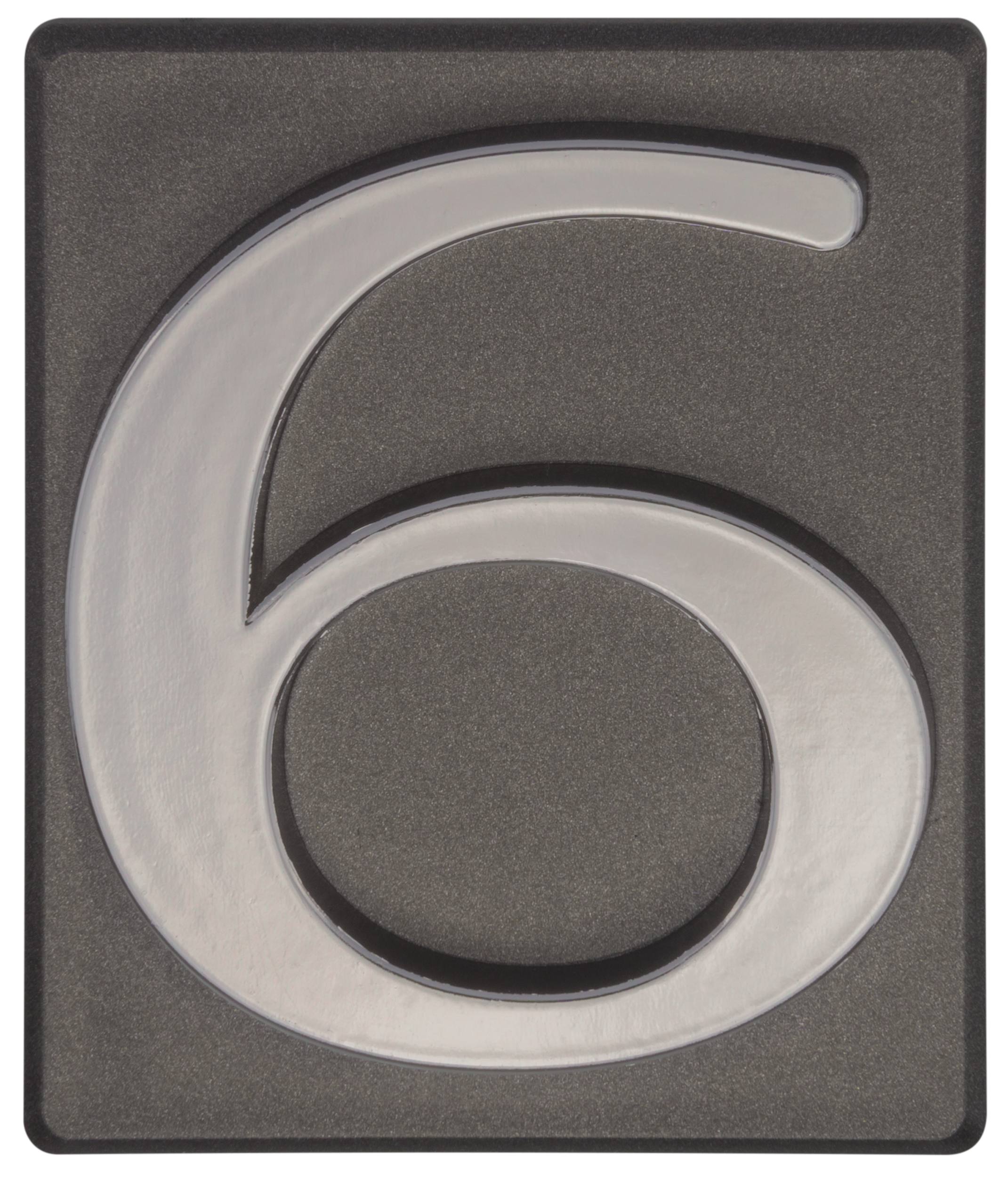 Cyfra 6/9 wys.5 cm plastikowa grafitowa