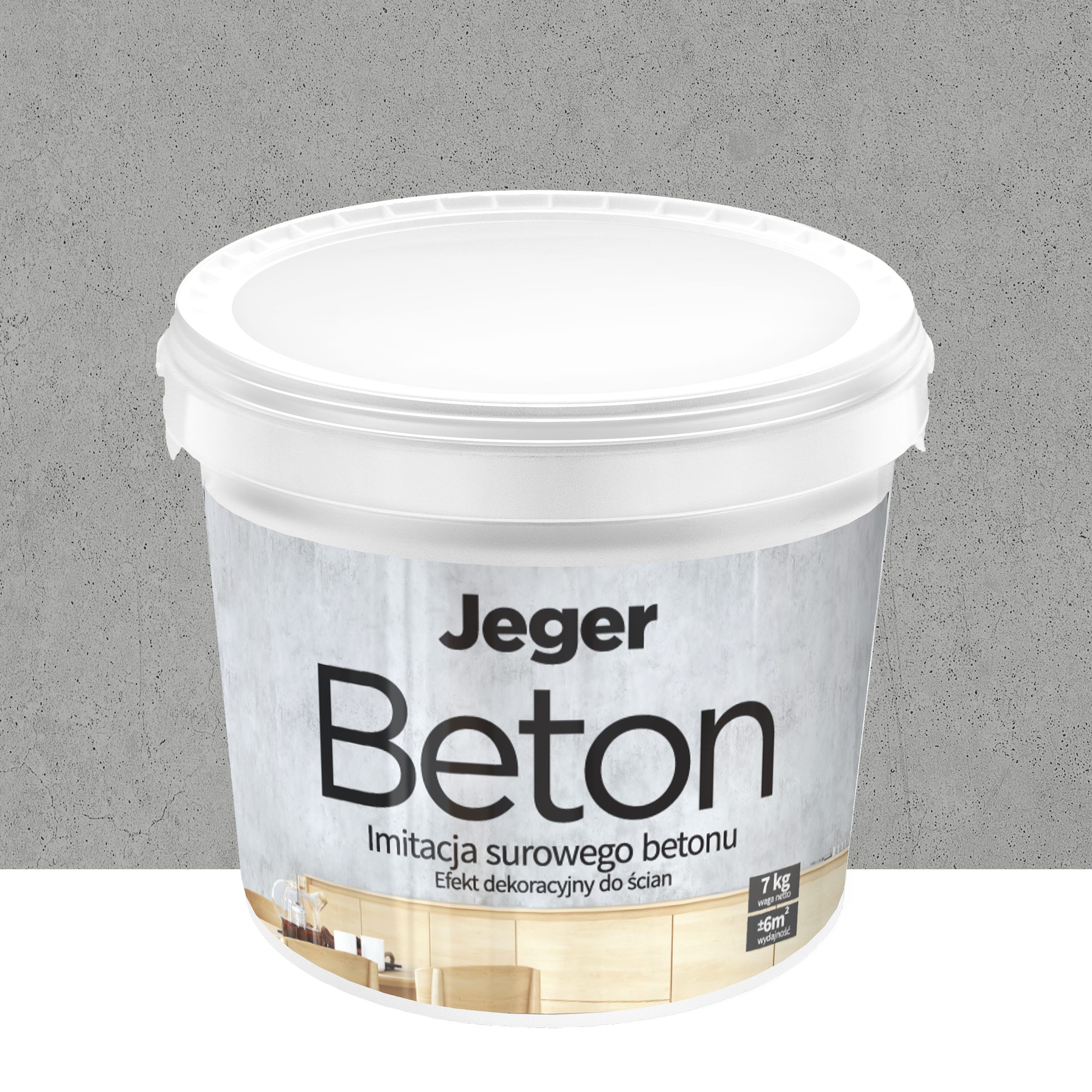Efekt dekoracyjny BETON 7 kg Napoli JEGER - Leroy Merlin