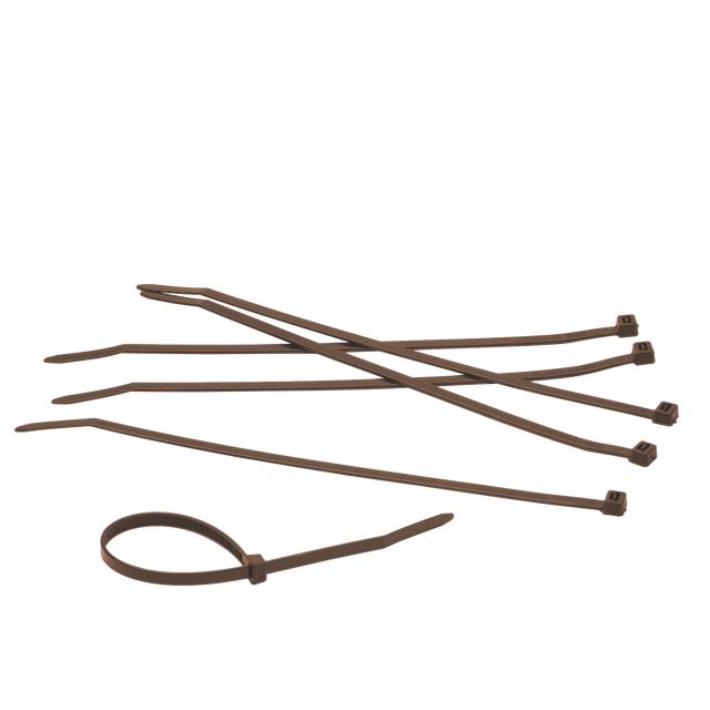 Set di fascette a collare marrone 50 pezzi