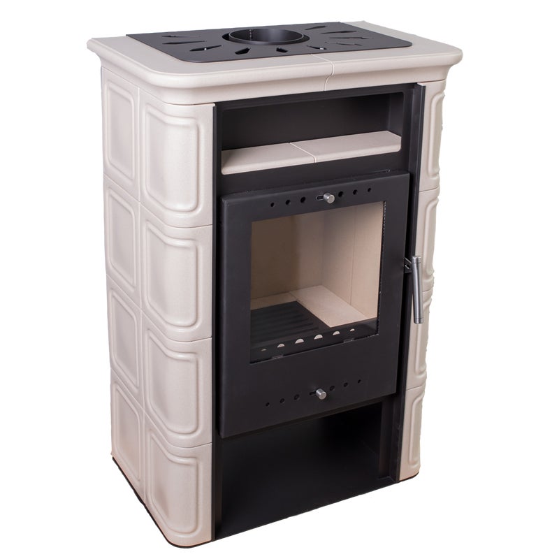 Piec kominkowy Vera 6 kW cappuccino Nordflam