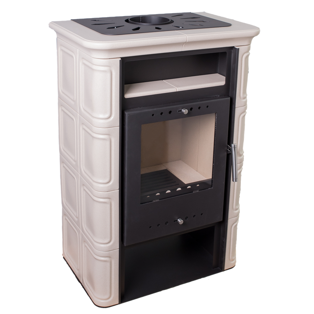 Piec kominkowy Vera 6 kW cappuccino Nordflam