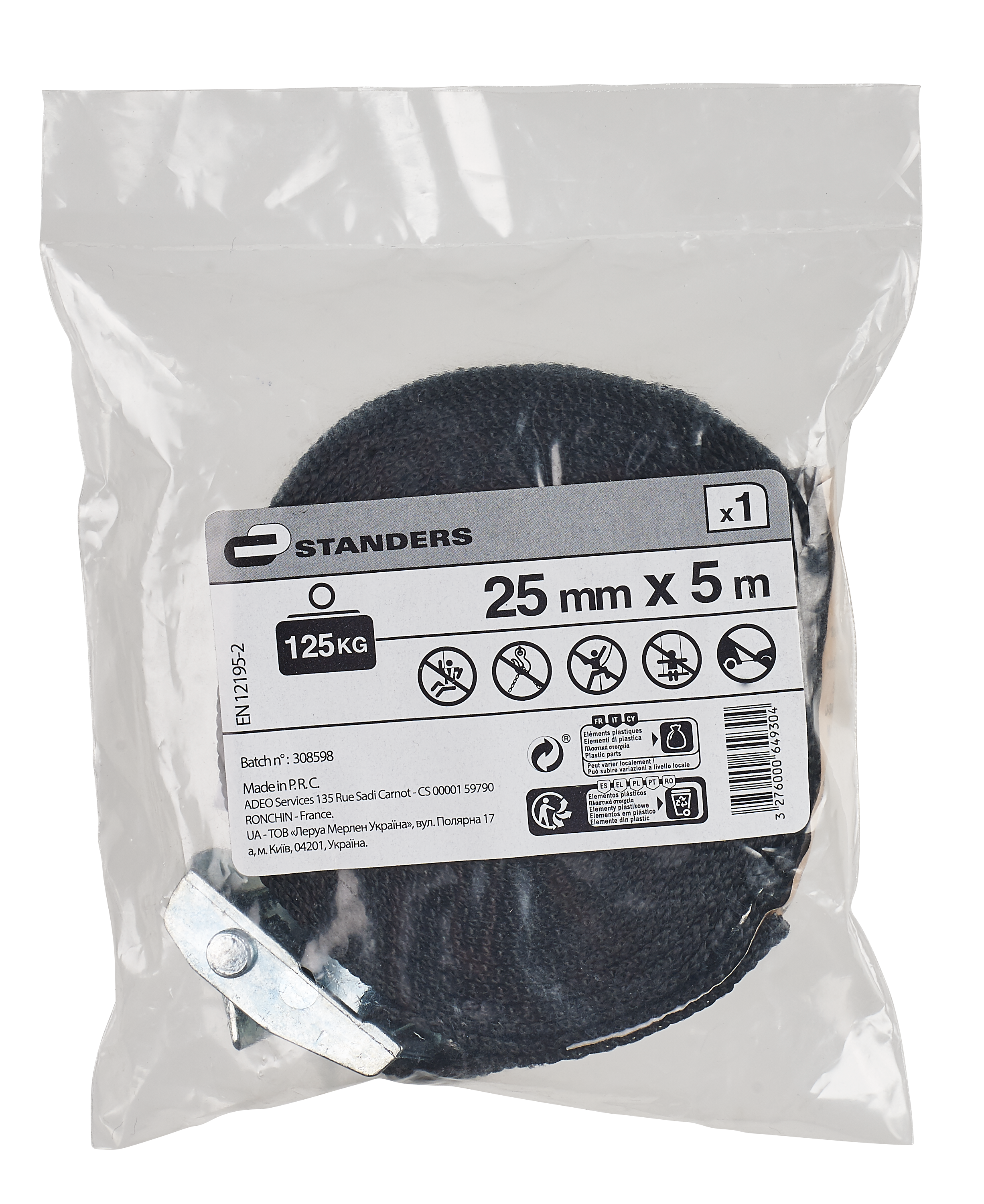 Cinghia con fibbia 5.0 m x 25.0 mm - 5