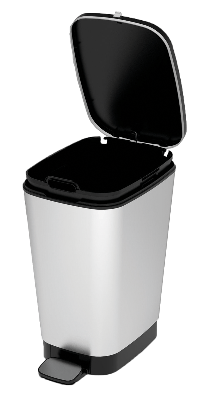 Cubo de la basura con pedal KETER steel con 25 litros de capacidad