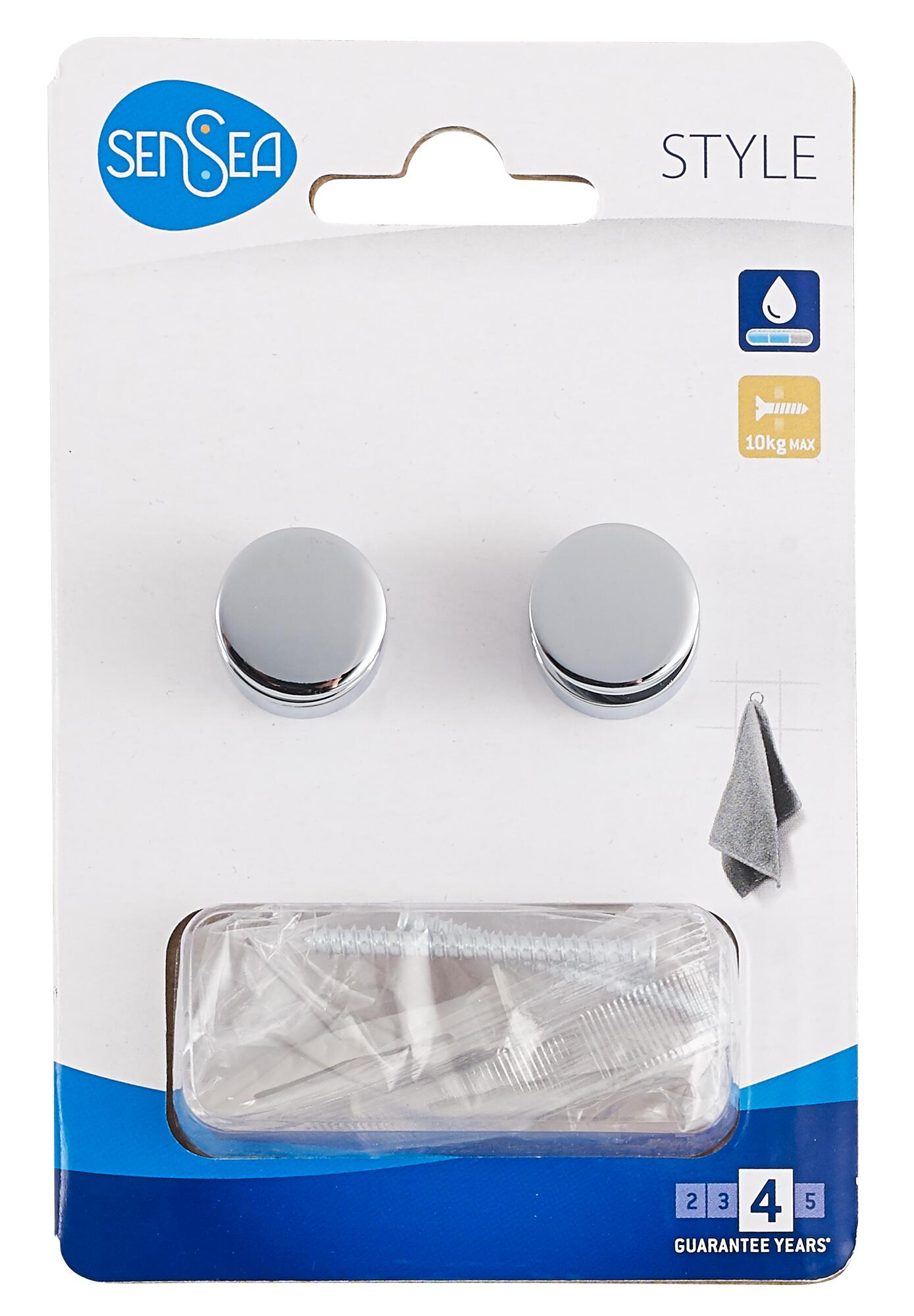 Haczyk łazienkowy przykręcany Style Chrome Sensea - 4