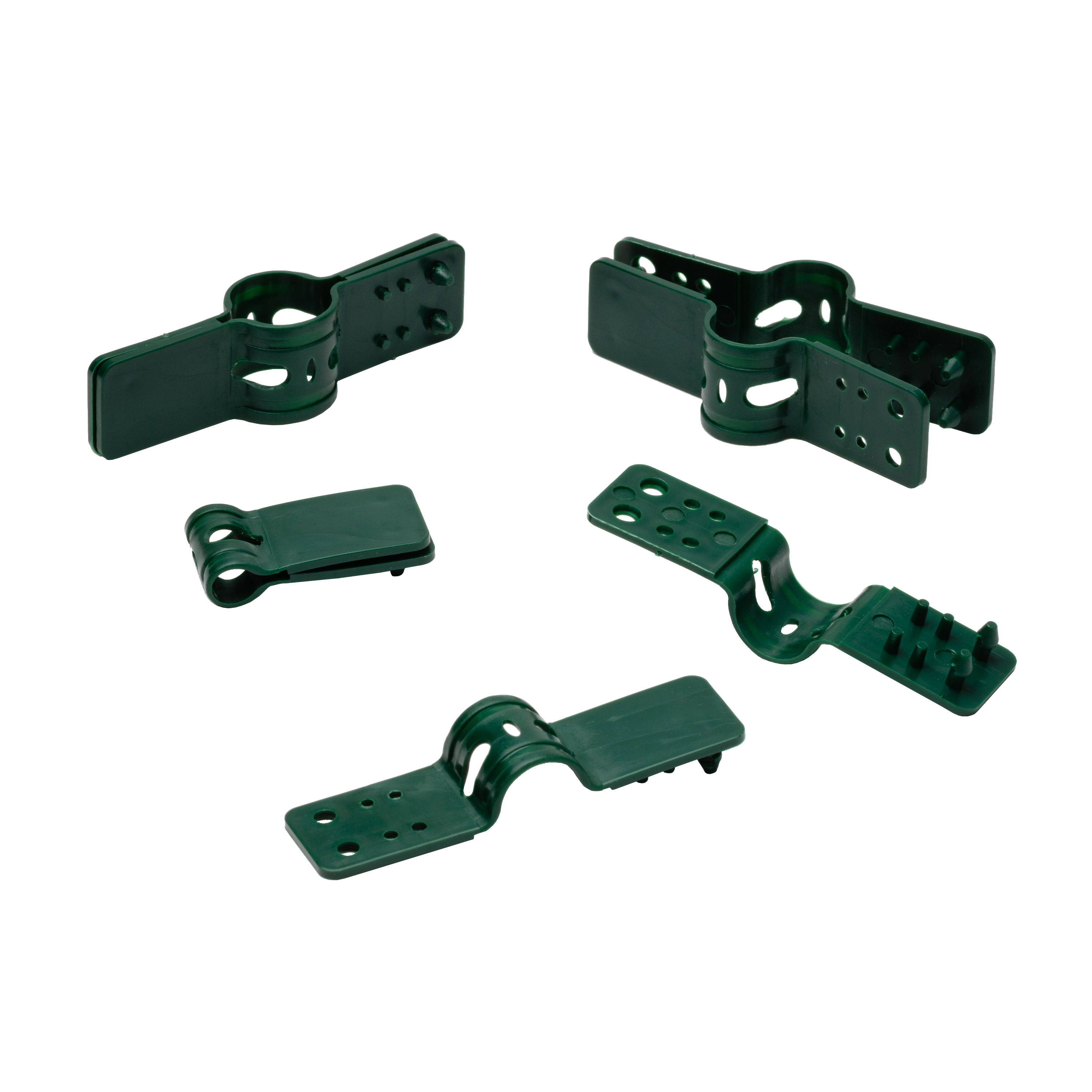 Fijación plástica para ocultación color verde 7.6 cm de largo