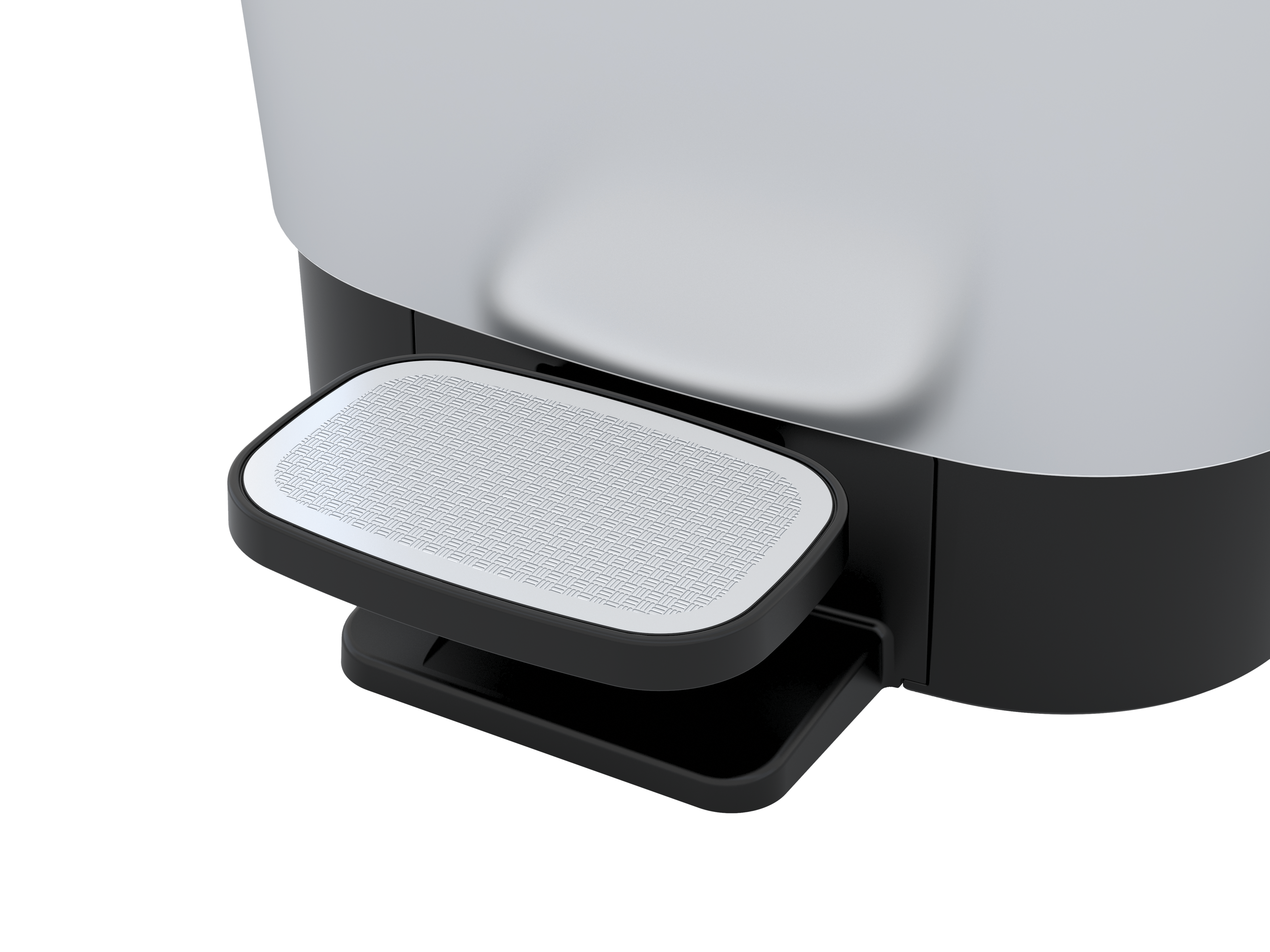 Balde de lixo com pedal Chic Bin 45 L cinza - 4