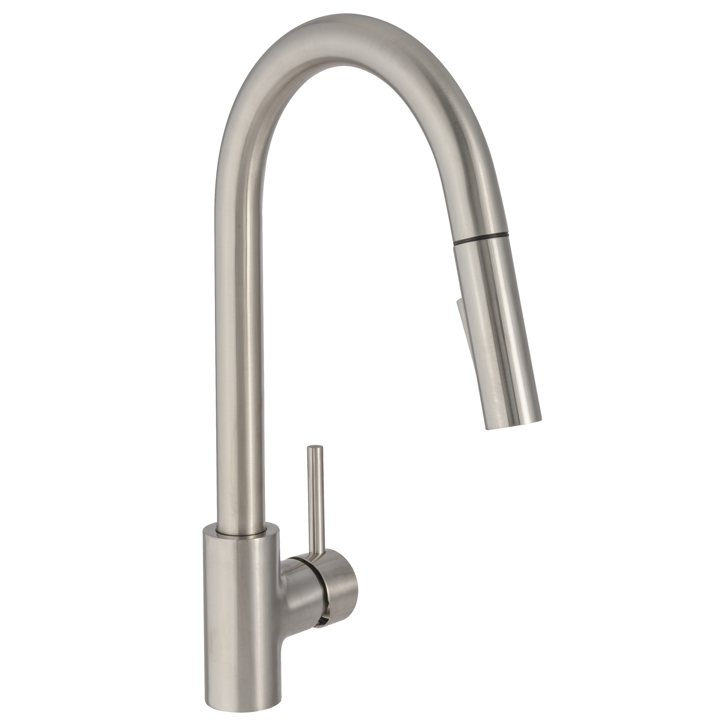 Bateria kuchenna z wyciąganą wylewką U 53 cm Lily Nikiel Delinia